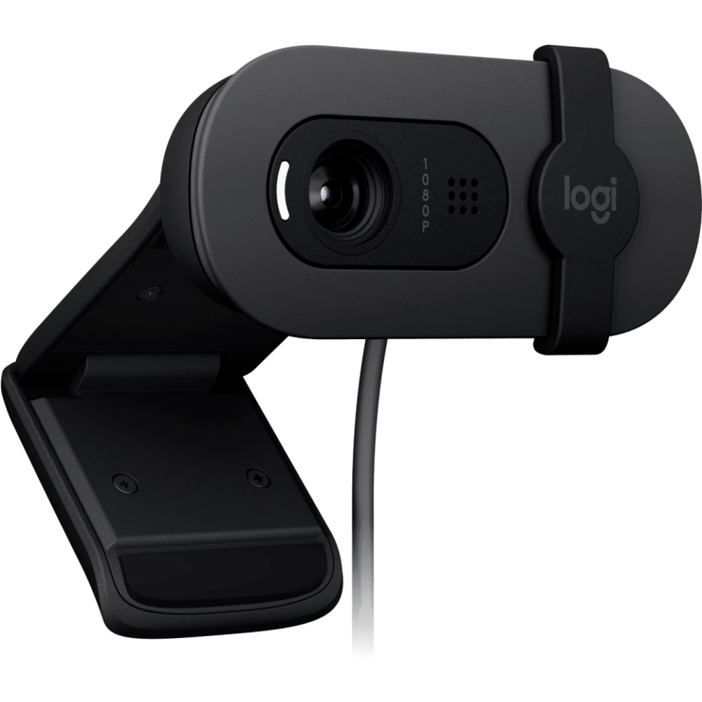 Камера Web Logitech Brio 105 графитовый 2Mpix (1920x1080) USB2.0 с микрофоном для ноутбука (960-0015