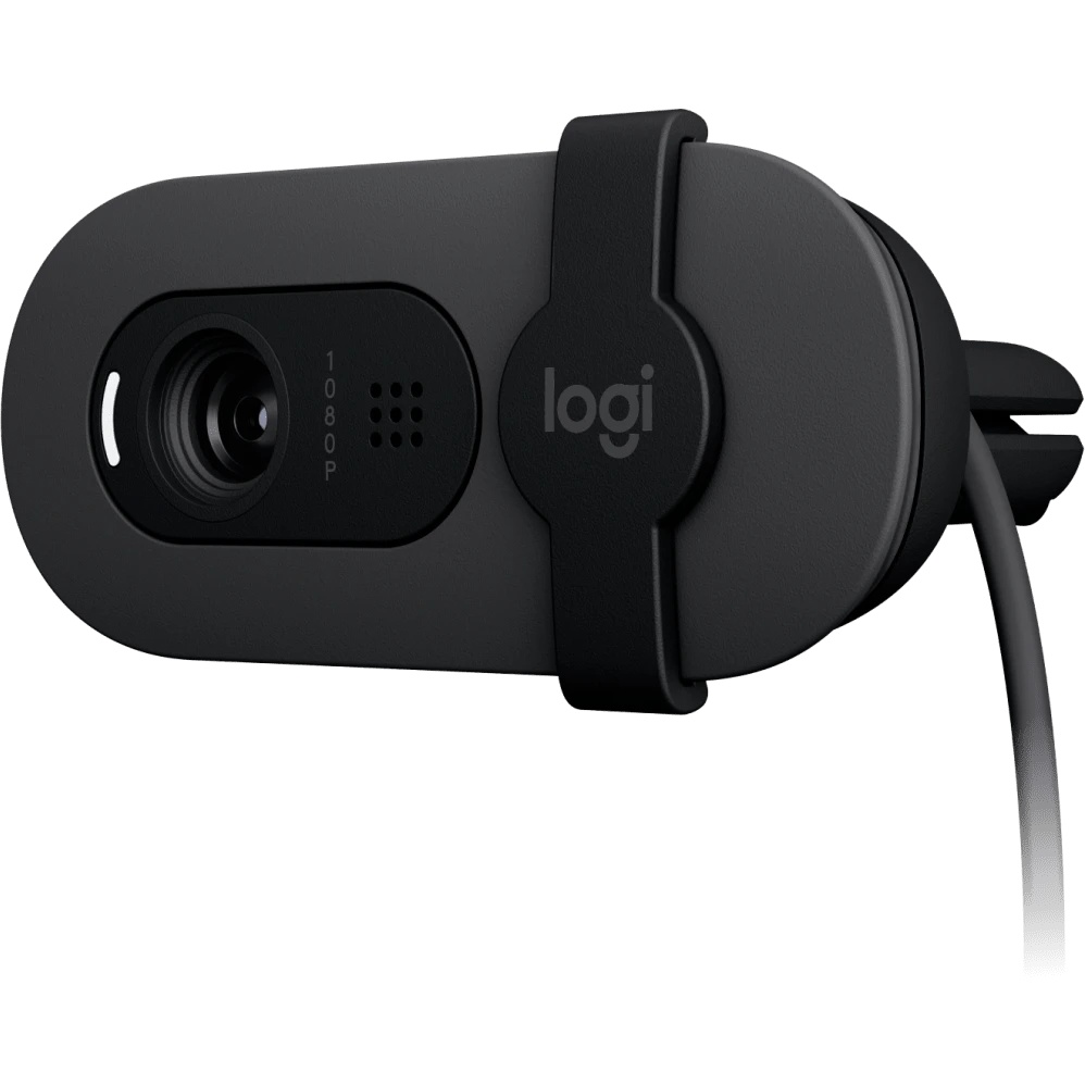Камера Web Logitech Brio 105 графитовый 2Mpix (1920x1080) USB2.0 с микрофоном для ноутбука (960-0015