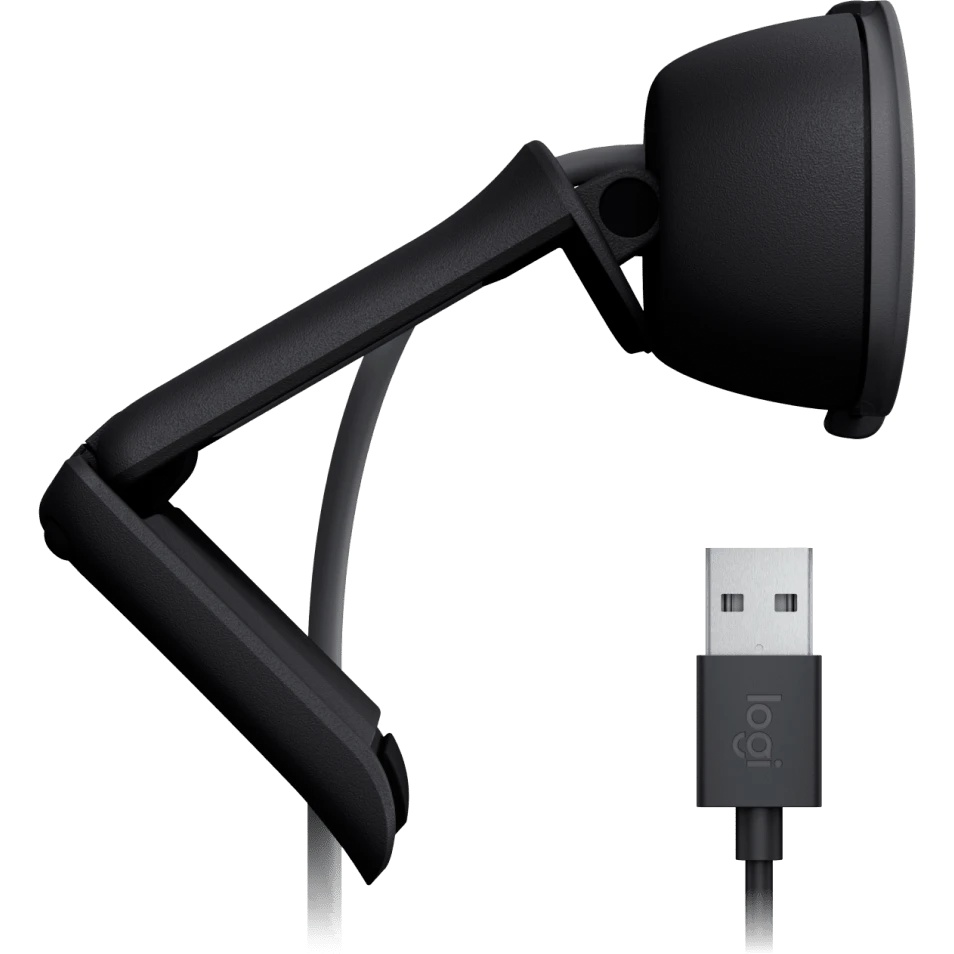 Камера Web Logitech Brio 105 графитовый 2Mpix (1920x1080) USB2.0 с микрофоном для ноутбука (960-0015