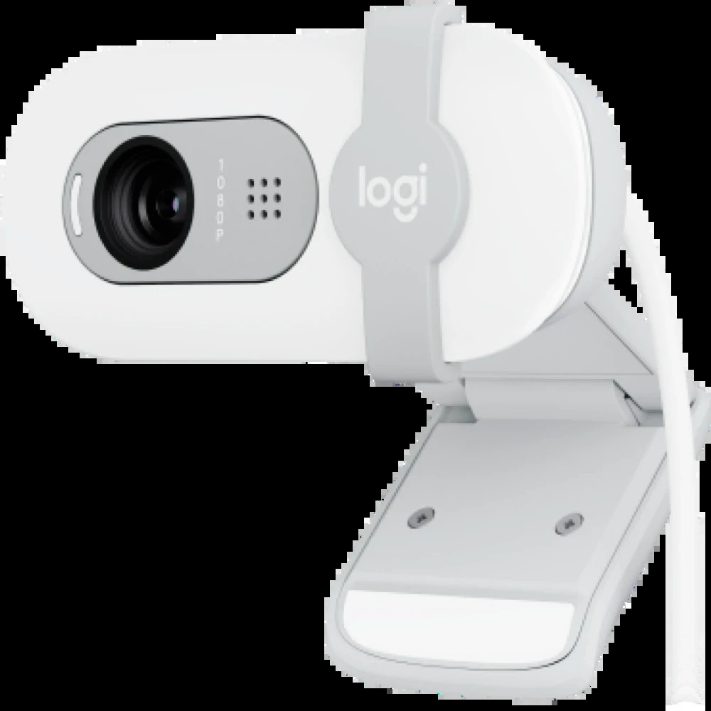 Веб-камера Logitech Webcam Brio 100, 1920x1080, OFF-WHITE, защитная шторка, [960-001617]