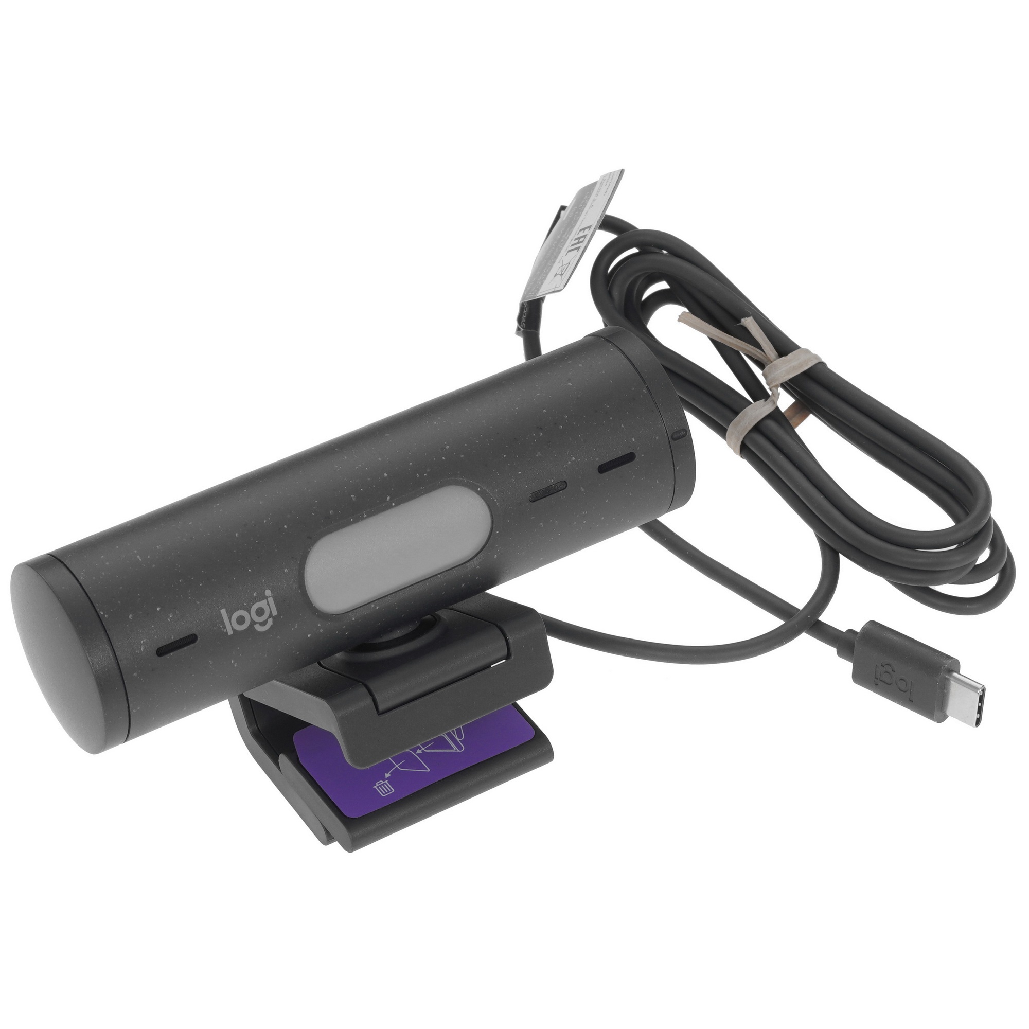 Камера Web Logitech HD Webcam Brio 500 черный 4Mpix (1920x1080) USB Type-C с микрофоном (960-001423)