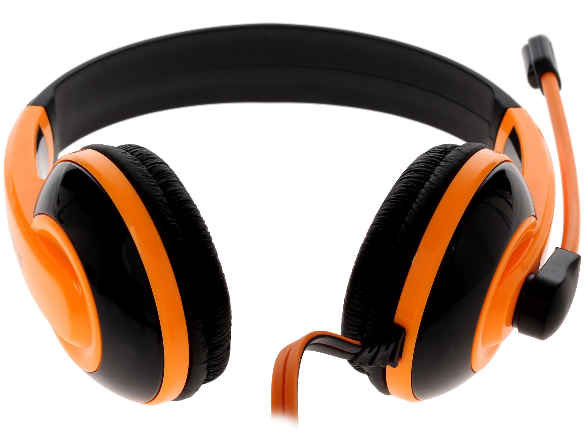Наушники Defender Warhead G-120 черный/оранжевый кабель 2 м