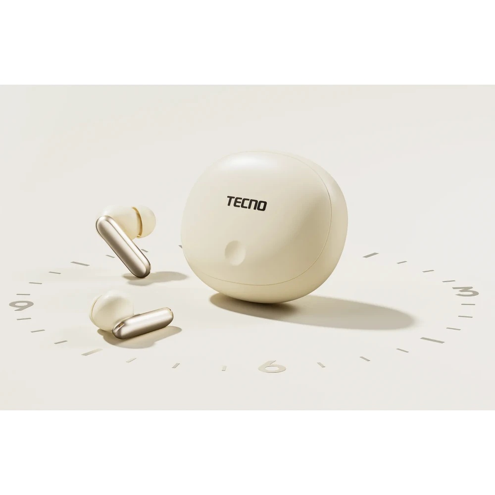 Наушники беспроводные TECNO True 1 TU01 Air Creamy белый