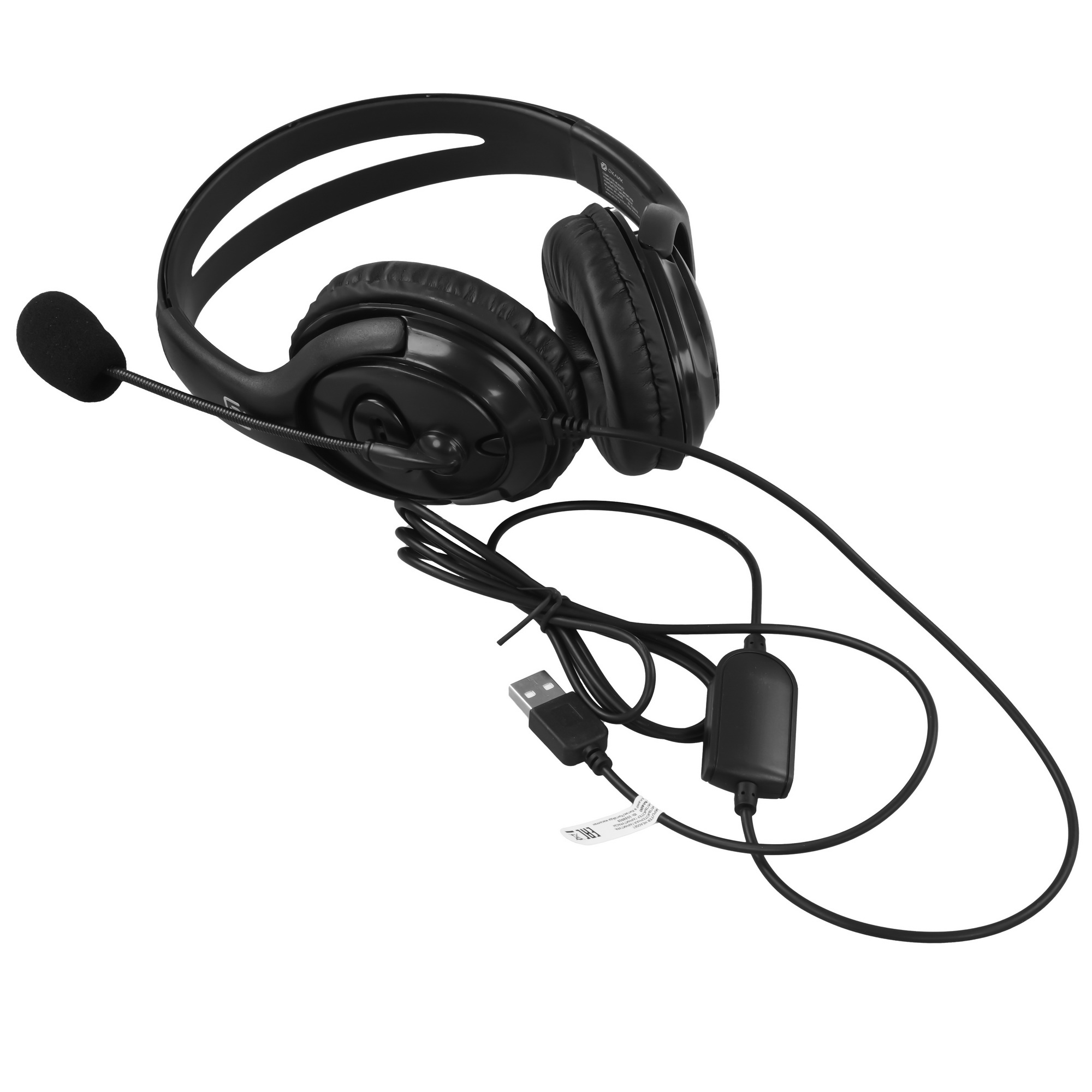 Наушники с микрофоном Oklick HS-M400 черный 1.8м накладные оголовье