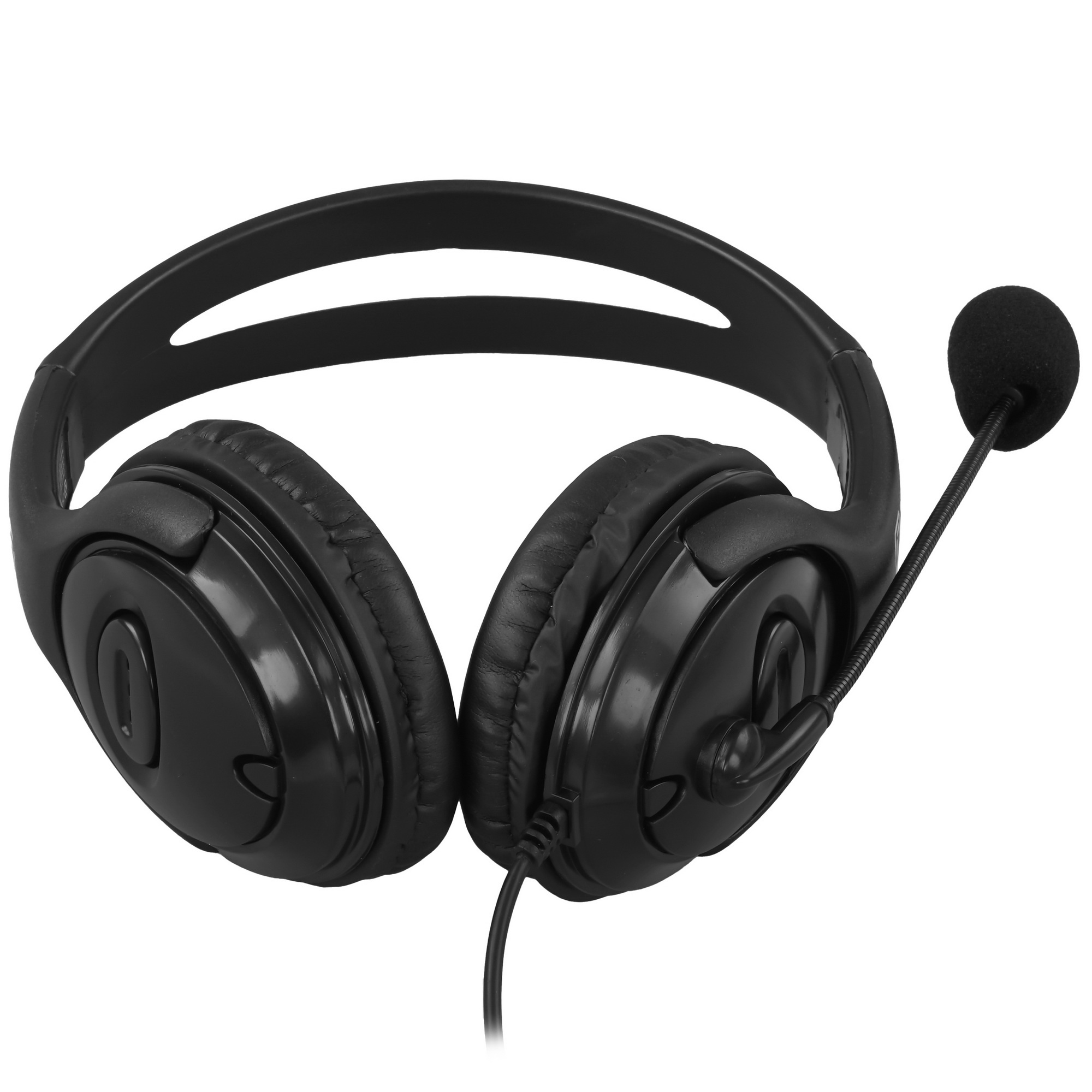 Наушники с микрофоном Oklick HS-M400 черный 1.8м накладные оголовье