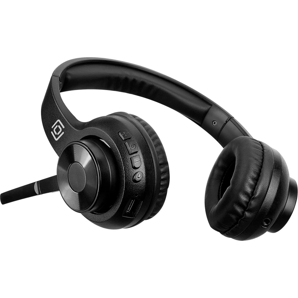 Наушники с микрофоном Оклик HS-M310 черный 1.5м накладные BT оголовье