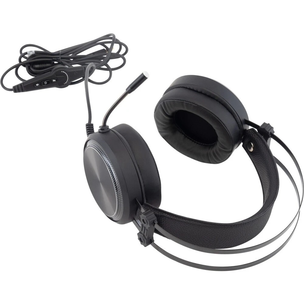 Наушники с микрофоном Oklick/Оклик HS-L810G ANONYMOUS черный 2.2м мониторные оголовье