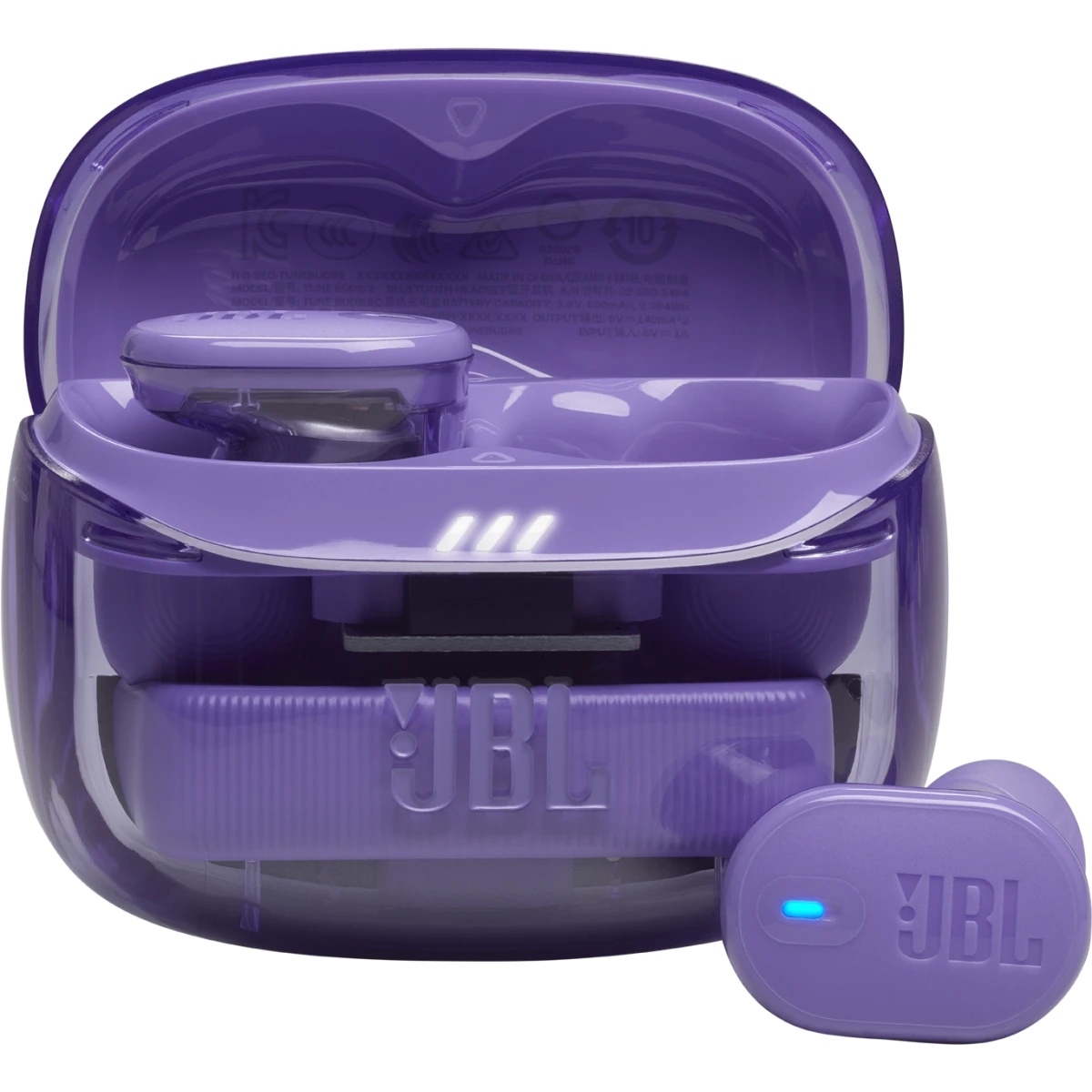 Наушники JBL, модель Tune Buds 2 Ghost фиолетовый