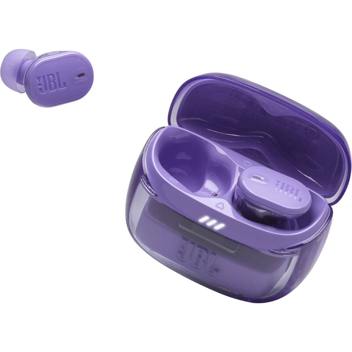 Наушники JBL, модель Tune Buds 2 Ghost фиолетовый
