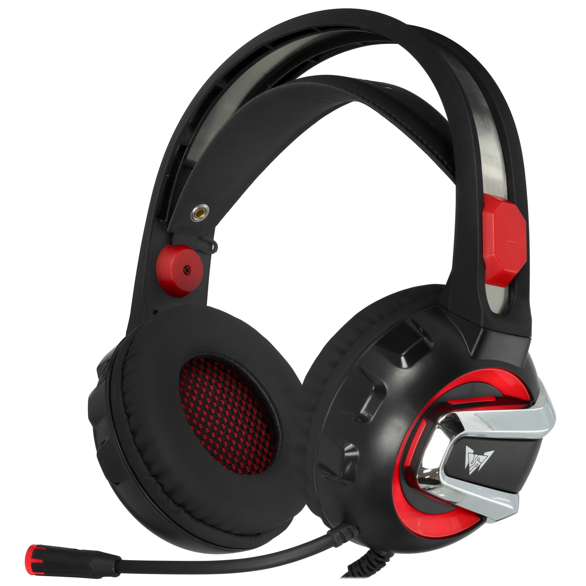 Гарнитура игровая Crown CMGH-3000 черный/красный