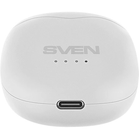 Наушники беспроводные внутриканальные с микрофоном SVEN E-727BT белый Bluetooth