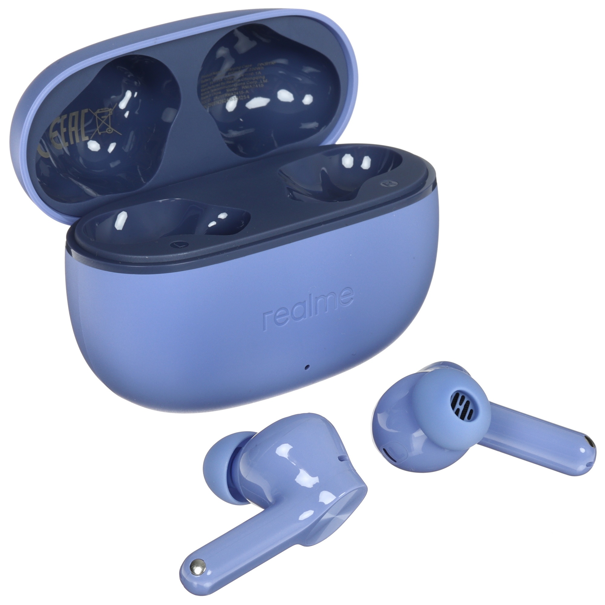 Гарнитура внутриканальные Realme Buds T200 Lite фиолетовый беспроводные bluetooth в ушной раковине (