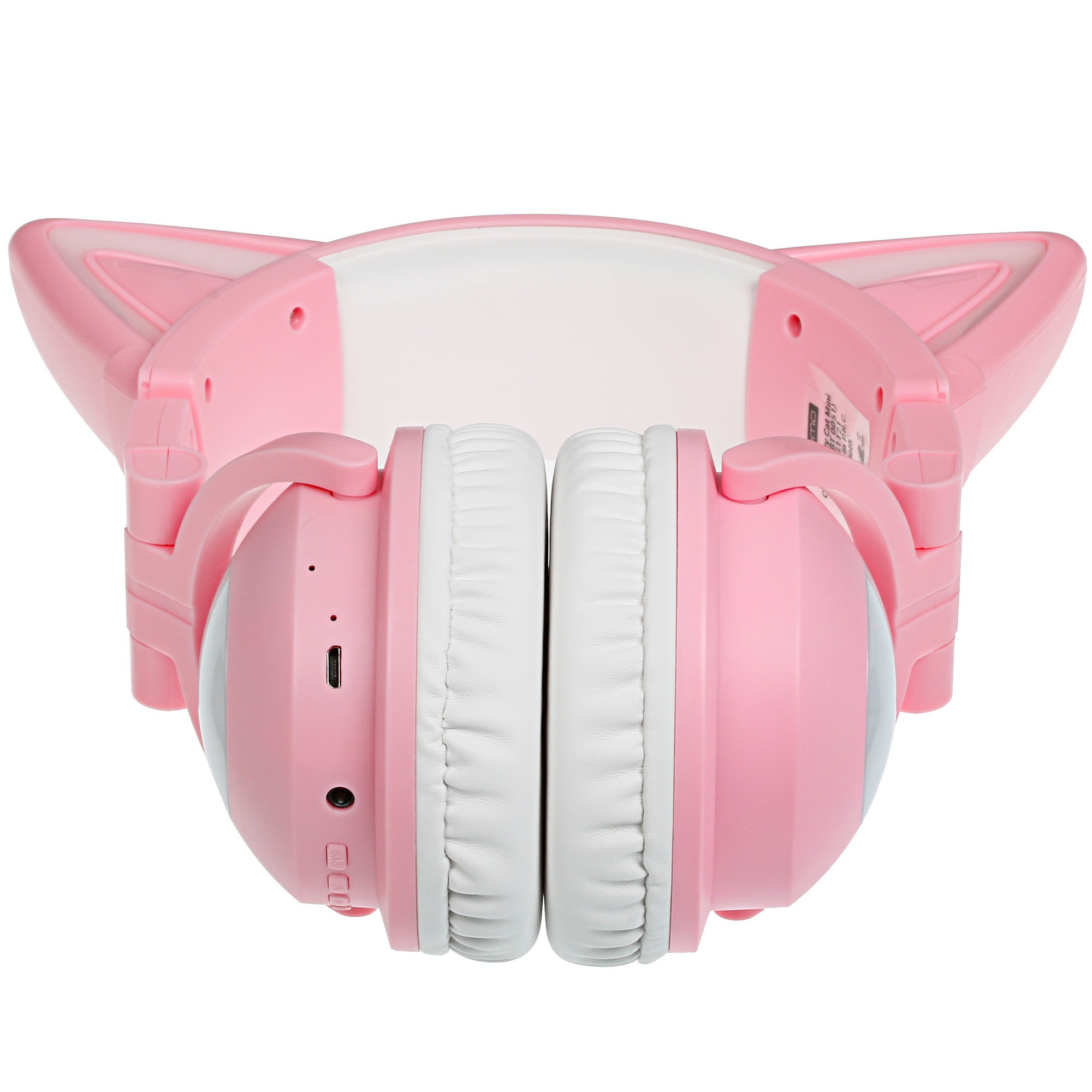 Гарнитура Party Cat mini ВТ 0051 (розово-голубые) c подсветкой накладная Bluetooth
