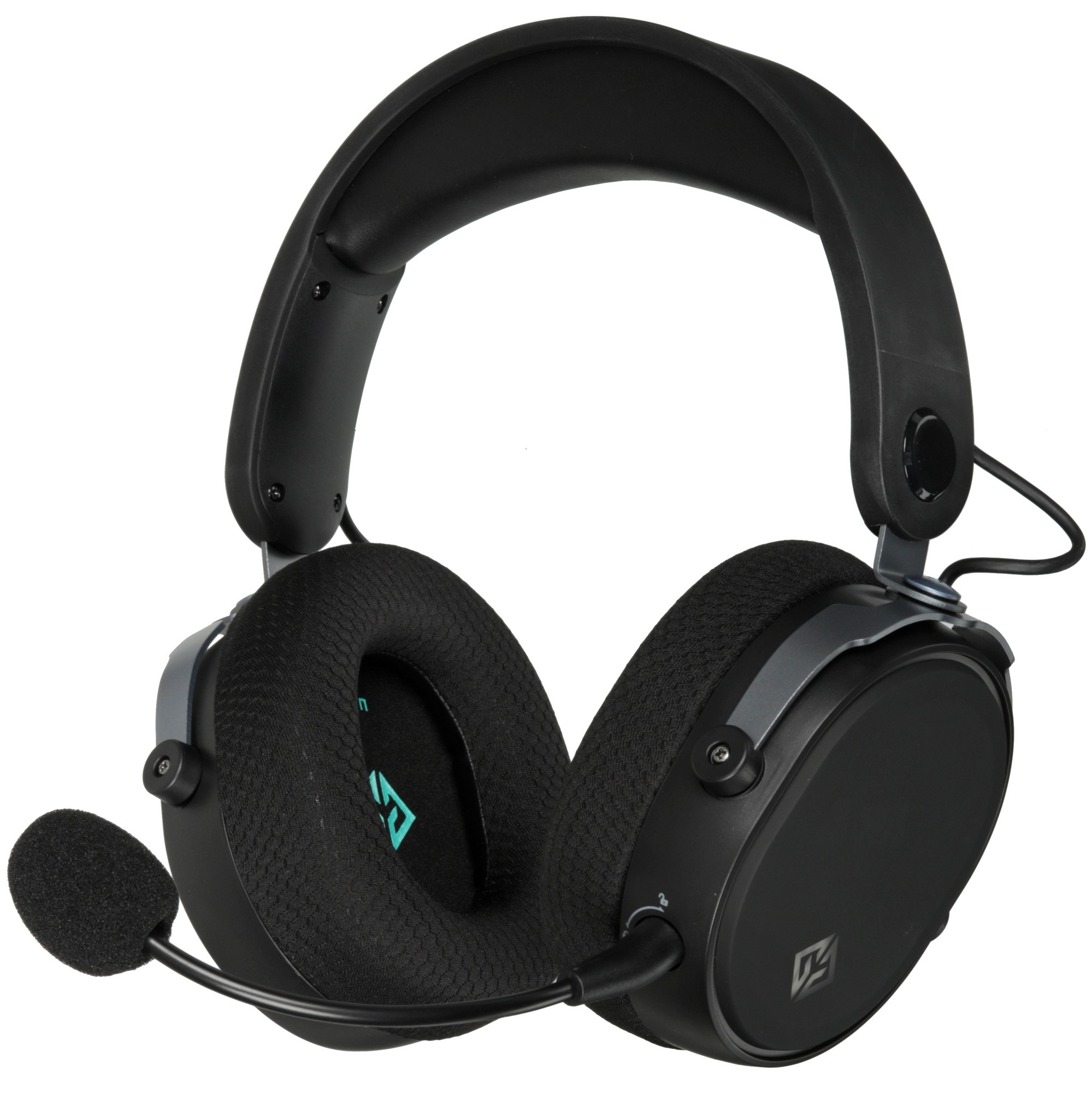 Наушники с микрофоном GMNG GG-HS405W черный мониторные BT/Radio/3.5mm оголовье