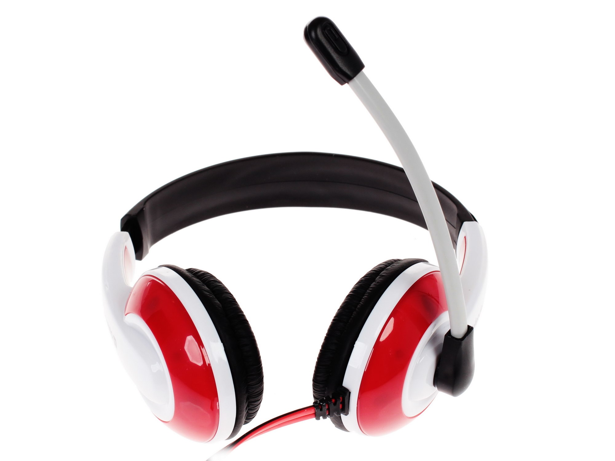 Наушники Defender Warhead G-120 красный/белый кабель 2 м