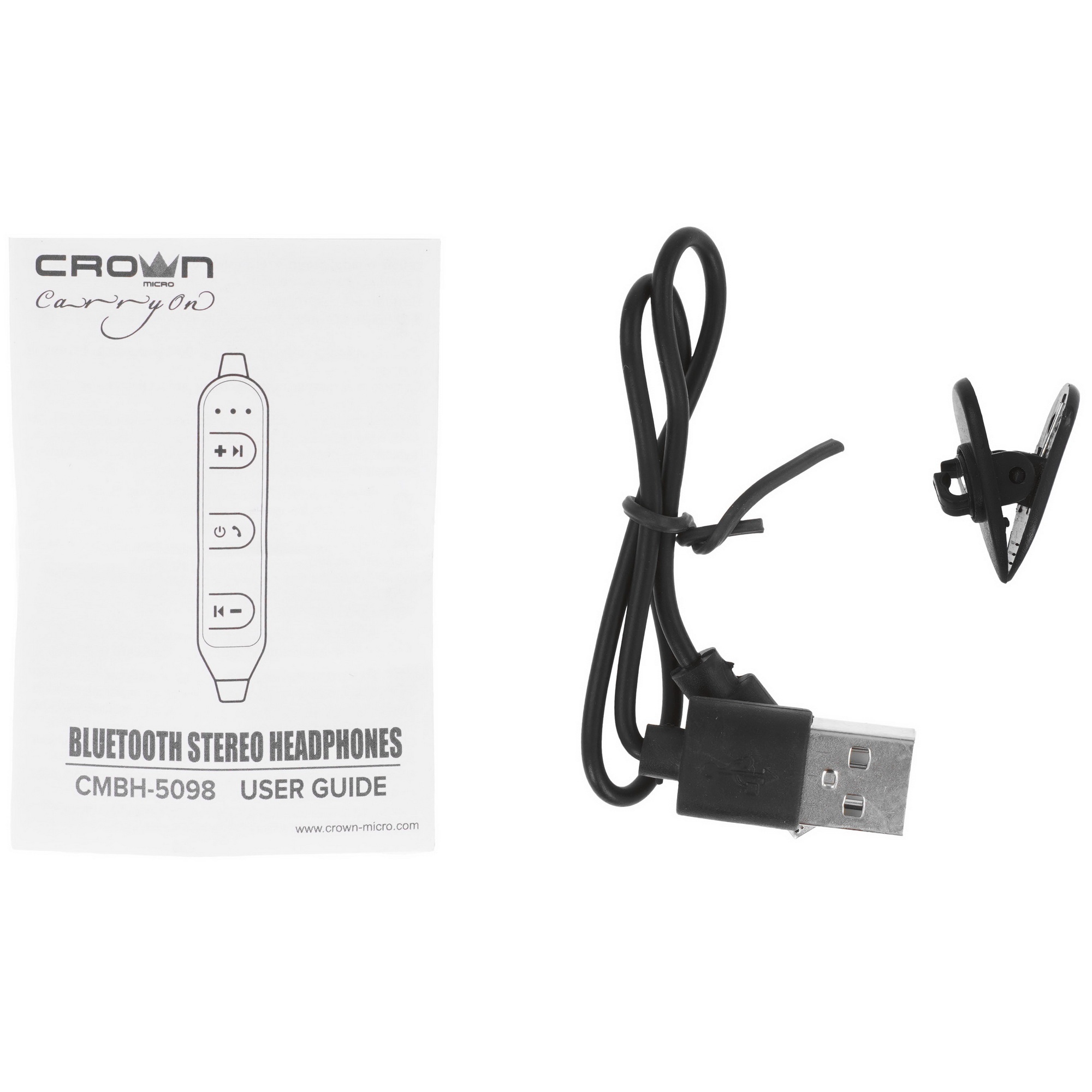 Наушники беспроводные  Crown CMBH-5098 черный