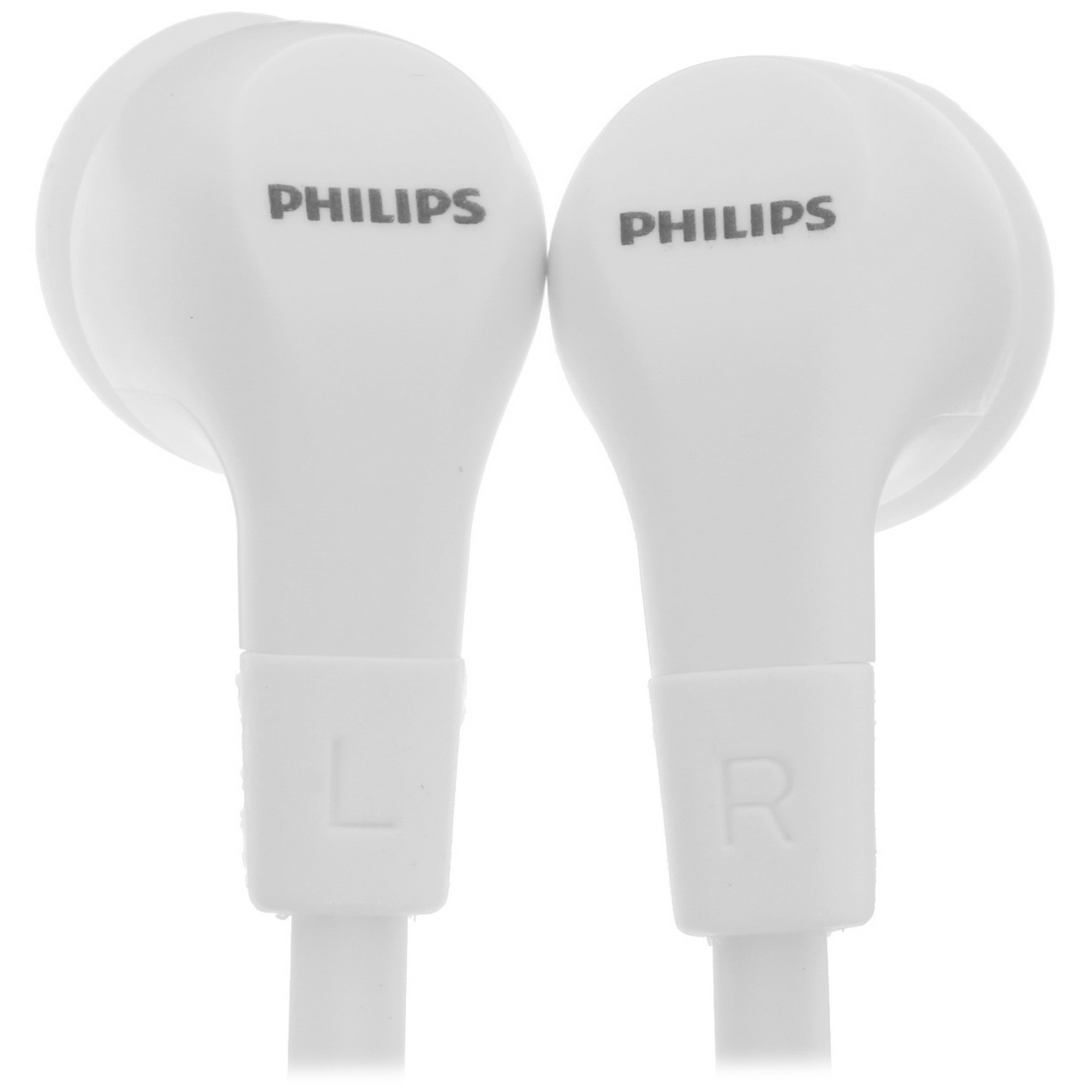 Гарнитура вкладыши Philips TAE1105WT/00 1.2м белый проводные в ушной раковине