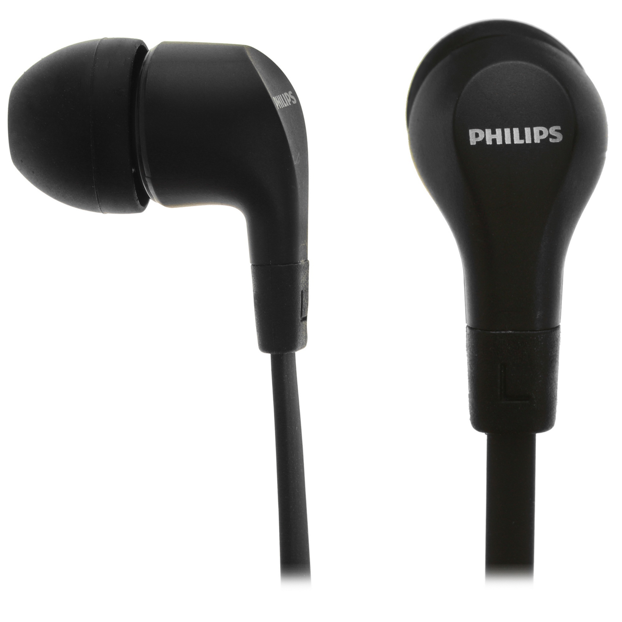 Гарнитура вкладыши Philips TAE1105BK/00 1.2м черный проводные в ушной раковине