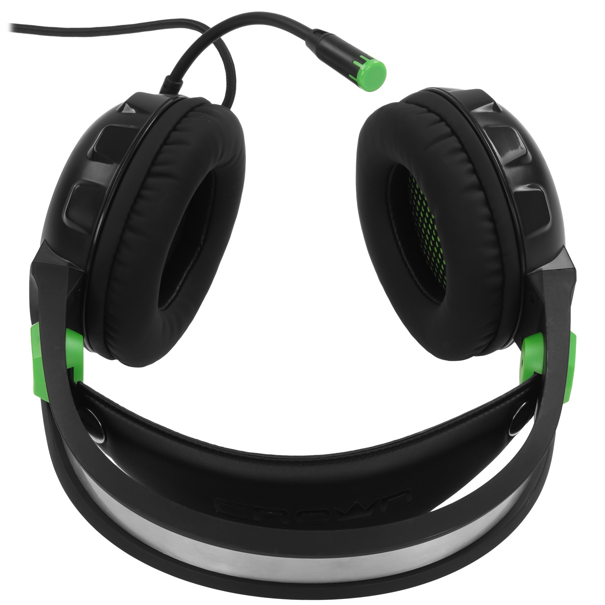 Гарнитура игровая Crown CMGH-3002 черный/зеленый