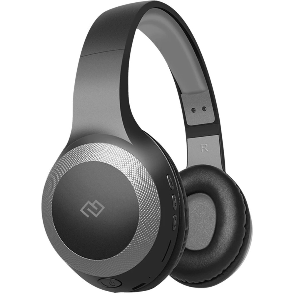 Гарнитура накладные Digma BT-15 черный/серый беспроводные bluetooth оголовье