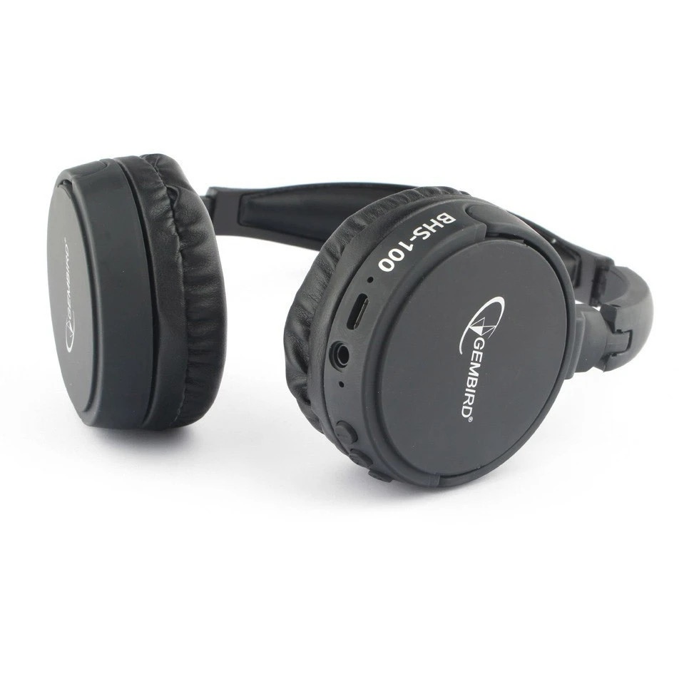 Гарнитура стерео беспров. Gembird BHS-100  черный  Bluetooth v.5.0