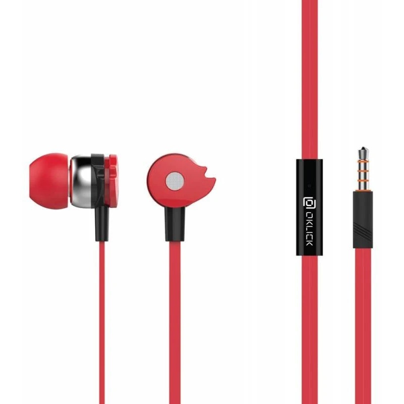 Наушники Oklick HP-S-210 1.1м красный