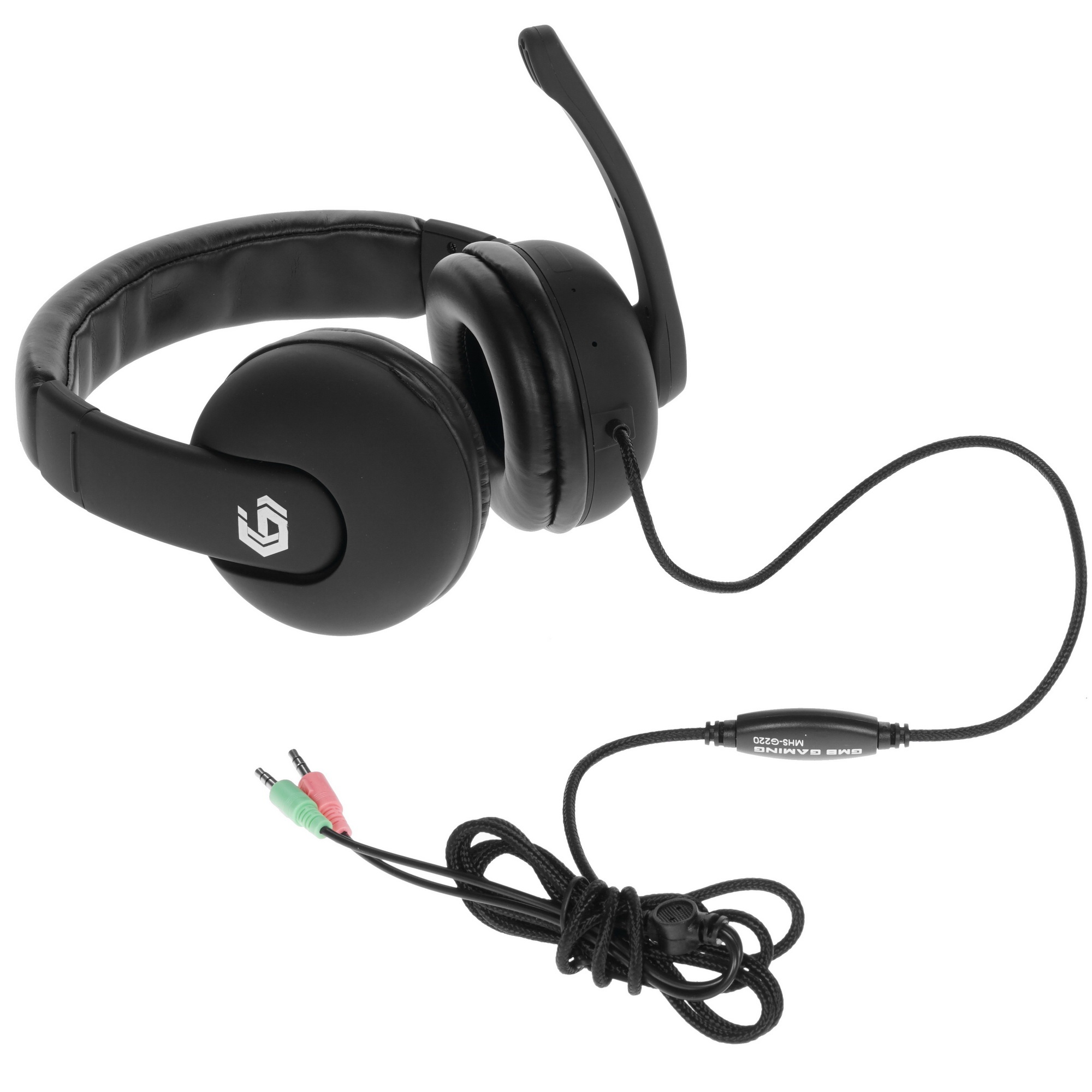 Гарнитура игровая Gembird MHS-G220   черный  soft touch  регулировка громкости  кабель 2м