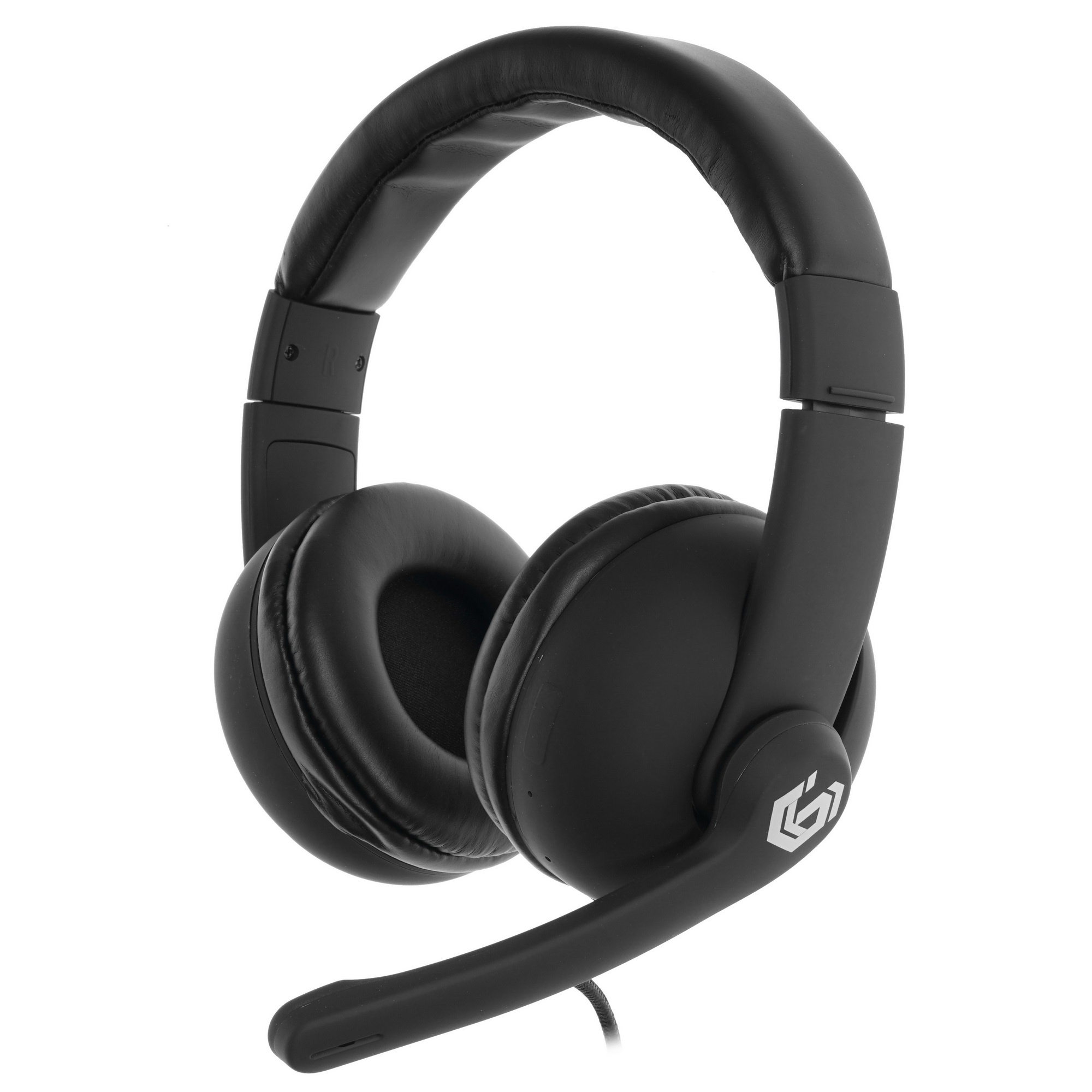 Гарнитура игровая Gembird MHS-G220   черный  soft touch  регулировка громкости  кабель 2м