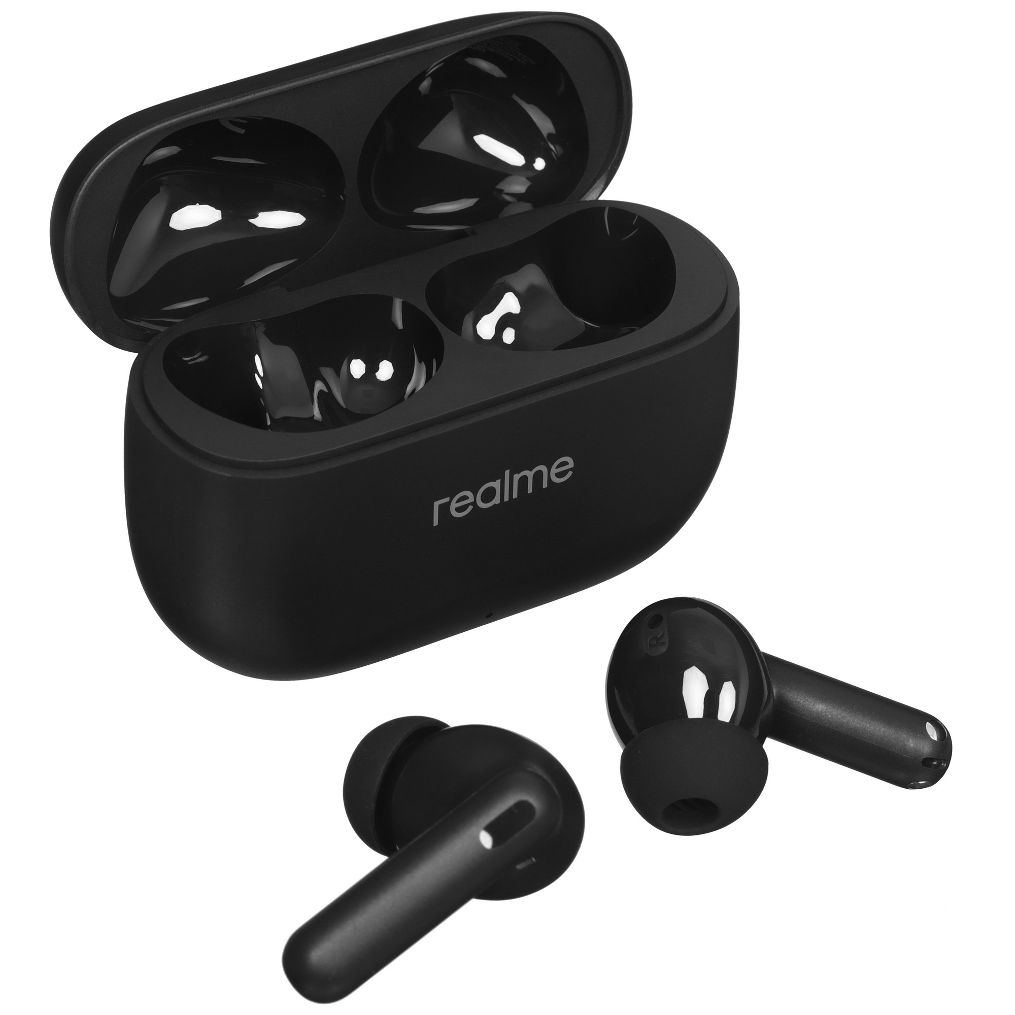Гарнитура внутриканальные Realme Buds T310 черный беспроводные bluetooth в ушной раковине