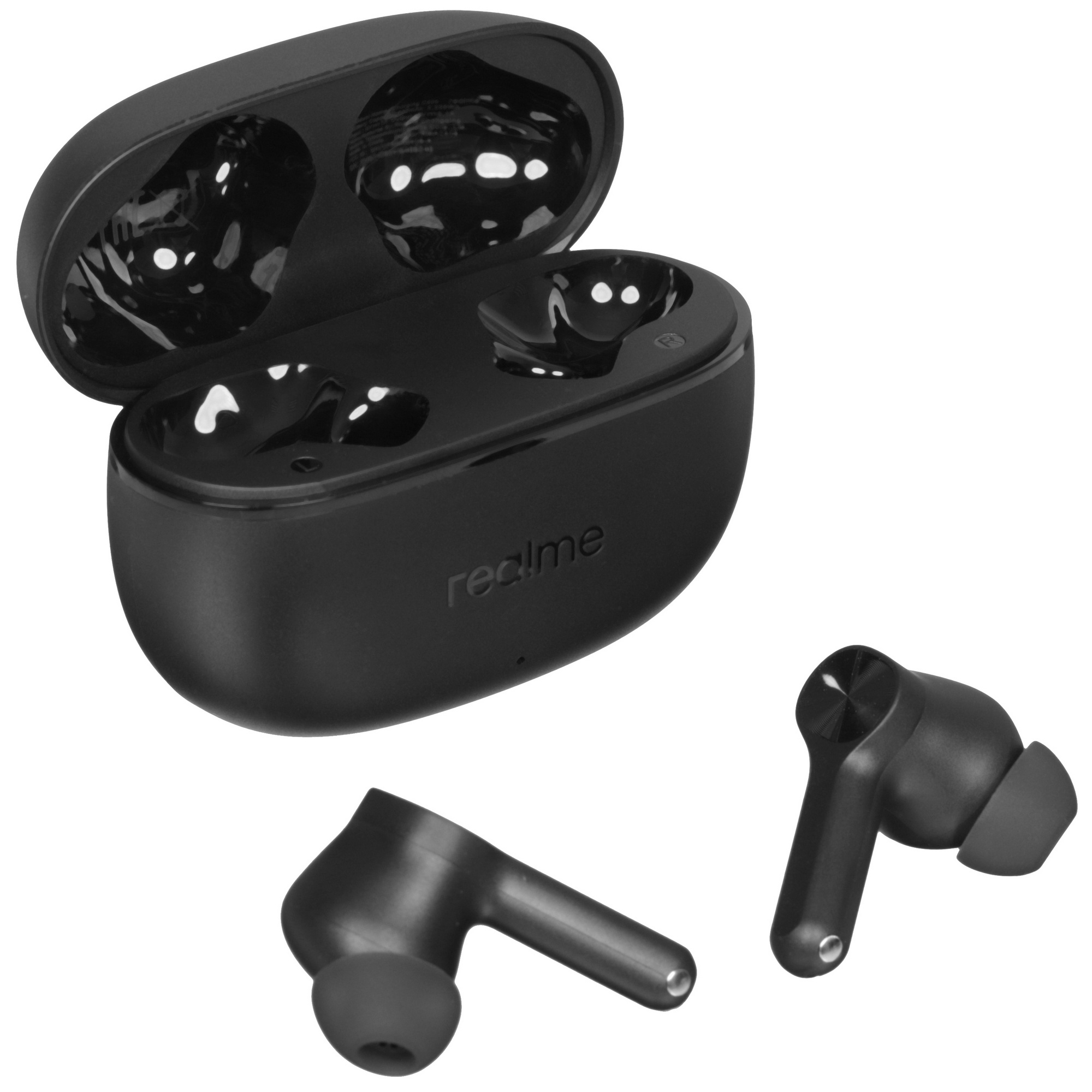 Гарнитура внутриканальные Realme Buds T200x черный беспроводные bluetooth в ушной раковине (69417644