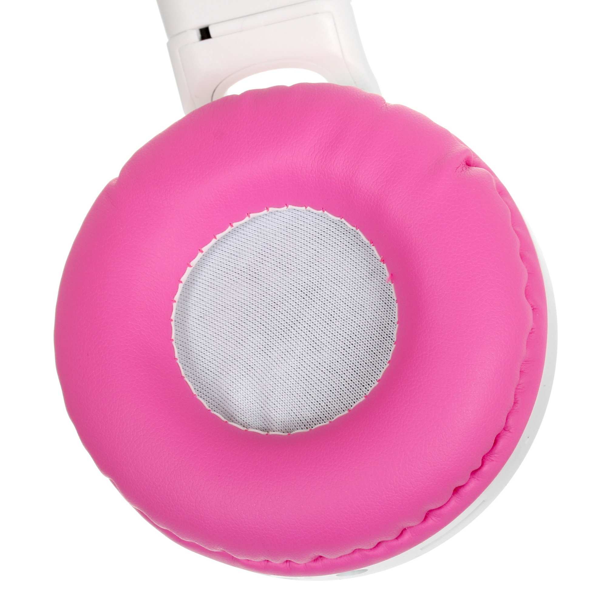 Гарнитура BT QUMO Party Cat ВТ 0025 (бело-розовая) c подсветкой, FM-радио, MicroSD, накладная, Bluet