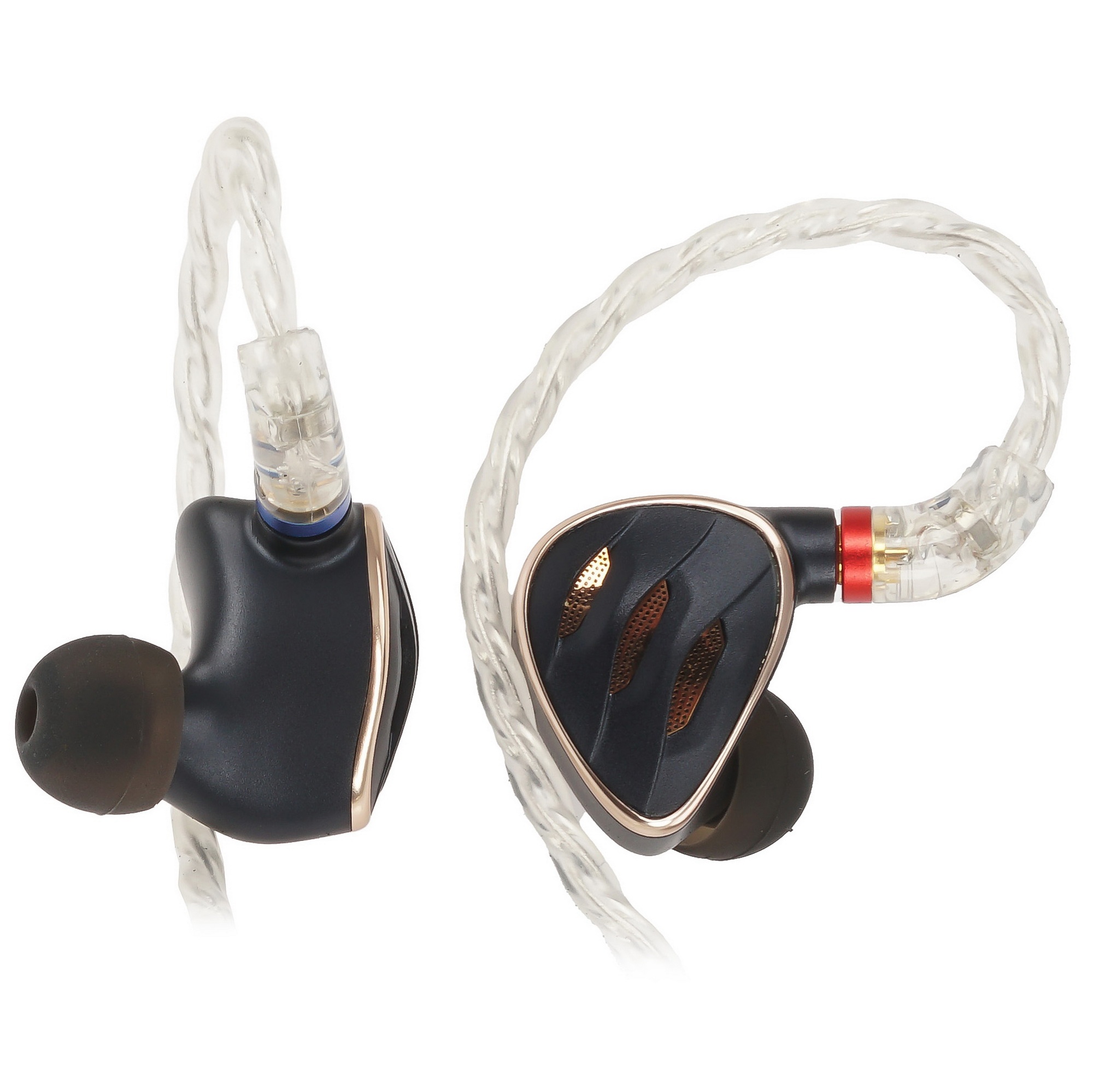 Наушники вкладыши Fiio FH5S 1.2м черный/медный проводные в ушной раковине