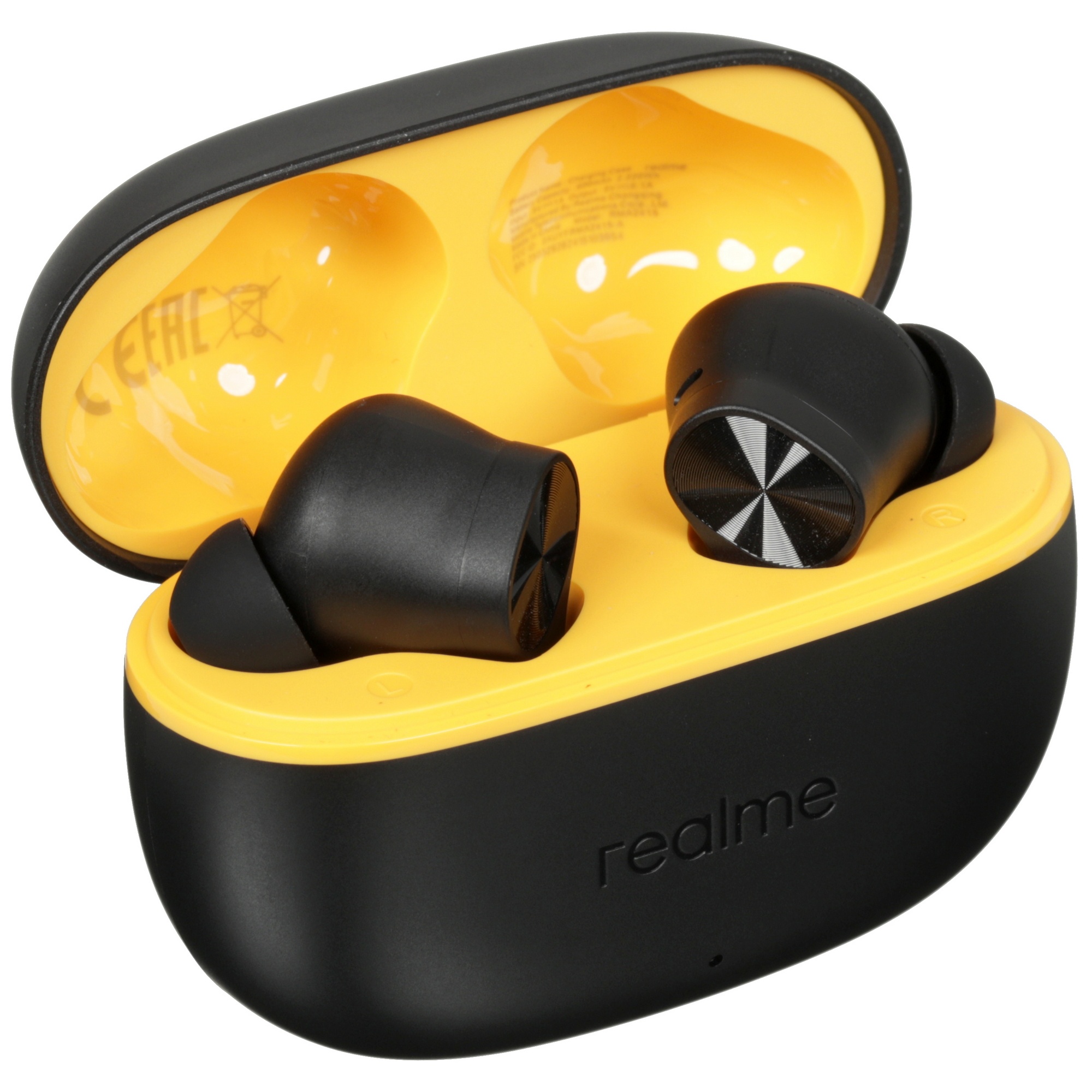 Гарнитура внутриканальные Realme Buds T200 Lite черный беспроводные bluetooth в ушной раковине (6941