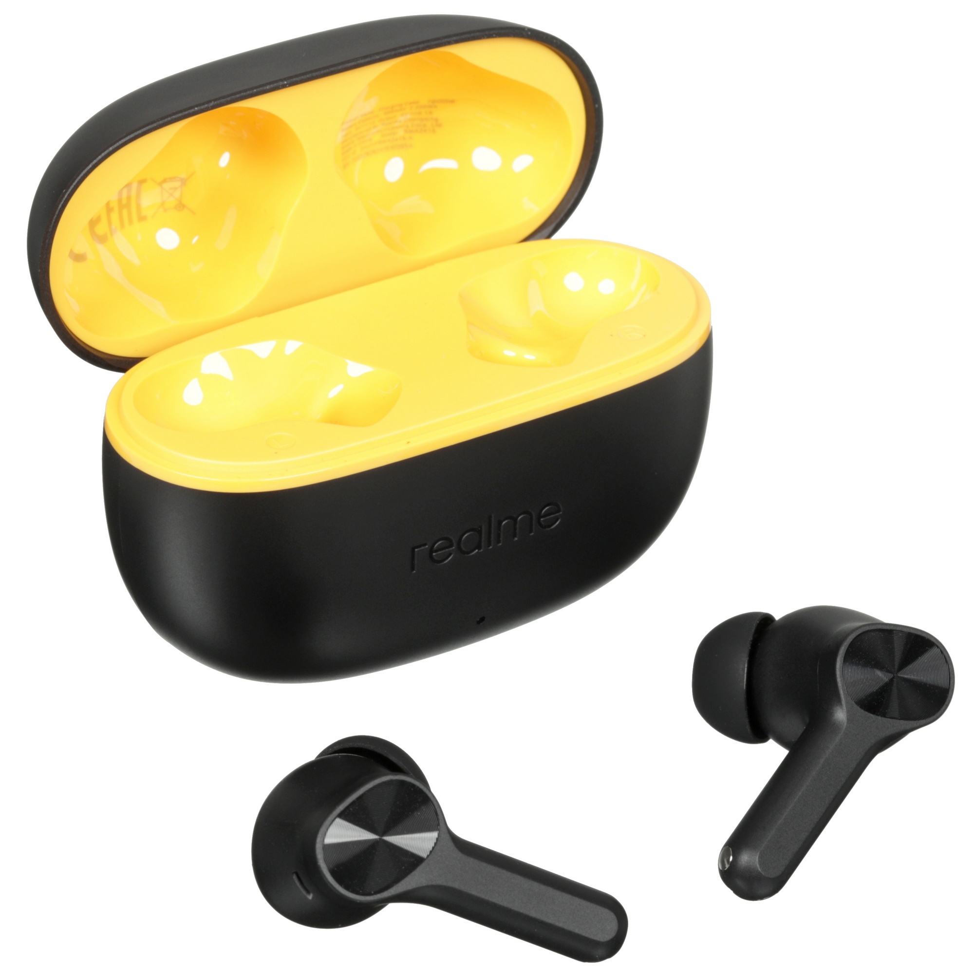 Гарнитура внутриканальные Realme Buds T200 Lite черный беспроводные bluetooth в ушной раковине (6941