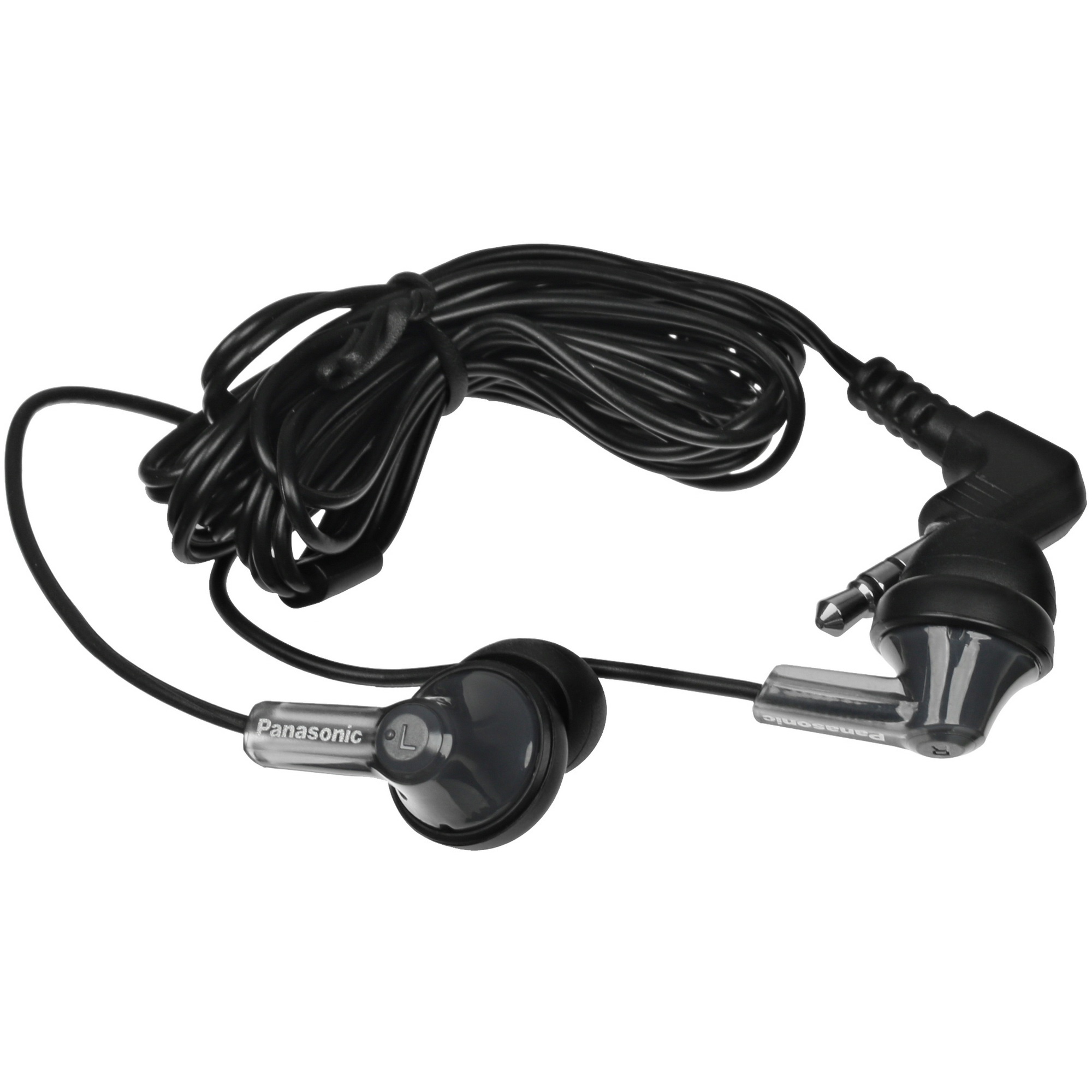 Наушники вкладыши Panasonic RP-HJE120 1.1м черный проводные в ушной раковине (RP-HJE120EEK)