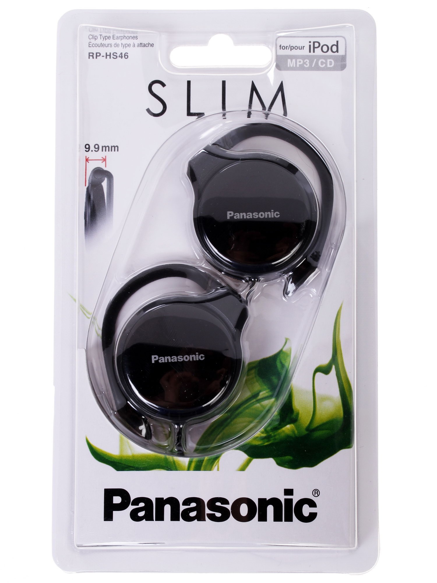 Наушники накладные Panasonic RP-HS46E-K 1.1м черный проводные (крепление за ухом)