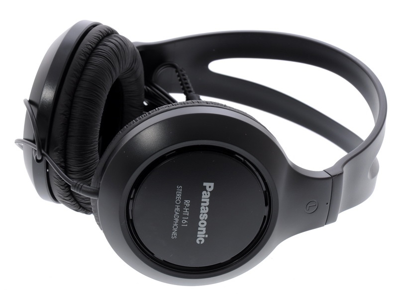 Наушники мониторные Panasonic RP-HT161E-K 2м черный проводные (оголовье)