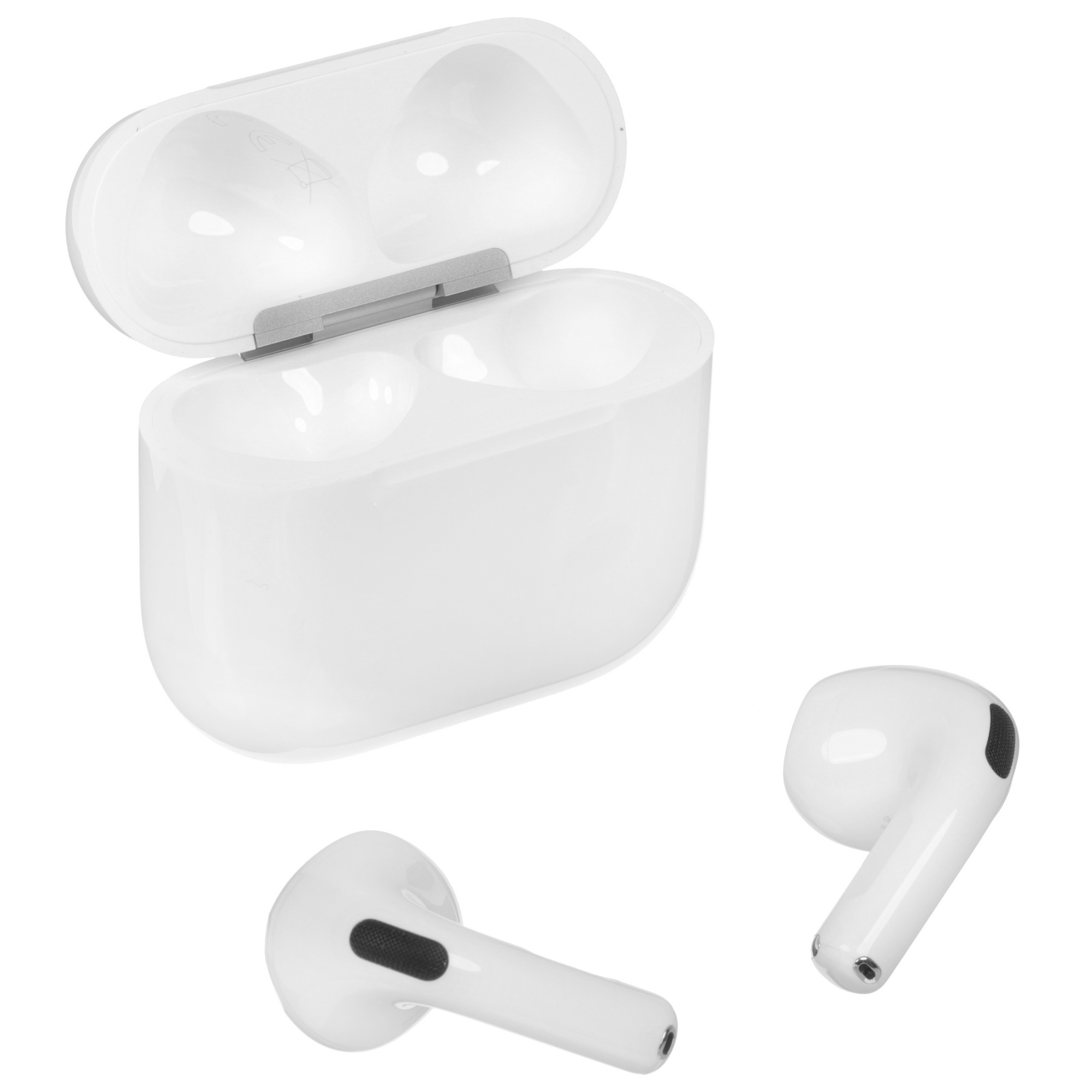 Гарнитура вкладыши Apple A3050,A3053,A3058 AirPods 4 белый (MXP63LL/A)