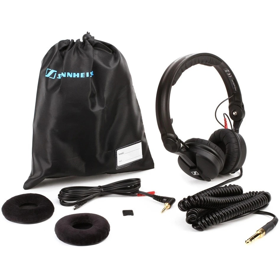 Наушники Sennheiser 506908/ накладные закрытые 16-22000Гц 1,5м отсоединяемый кабель+3м витой, 3.5мм/