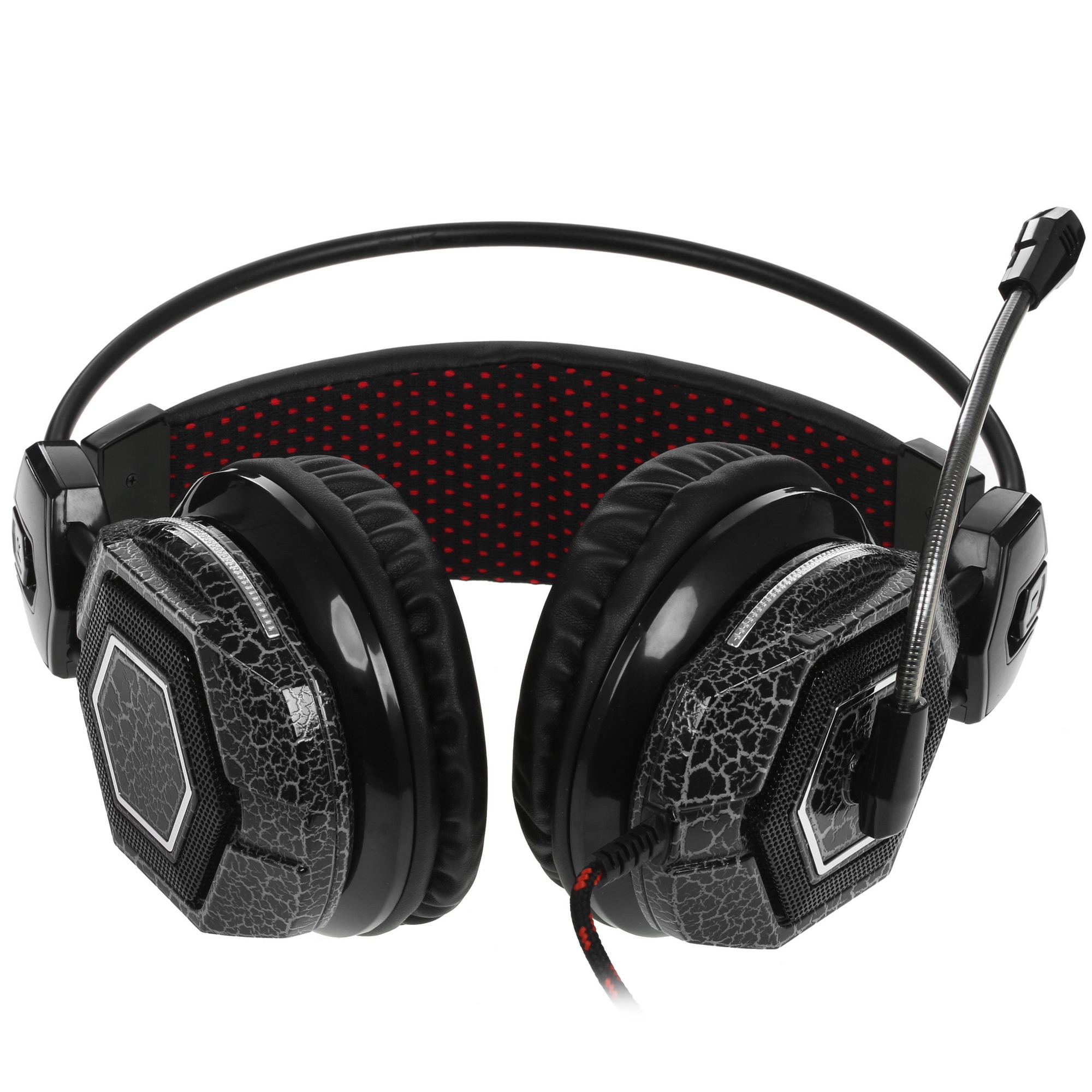 Наушники с микрофоном Oklick HS-L500G черный 2.2м мониторы оголовье