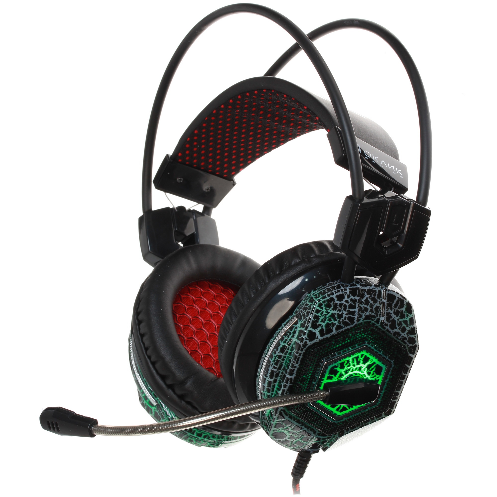 Наушники с микрофоном Oklick HS-L500G черный 2.2м мониторы оголовье