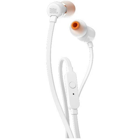 Наушники JBL Tune 110, 3.5 мм, внутриканальные, белый