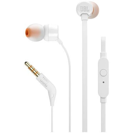 Наушники JBL Tune 110, 3.5 мм, внутриканальные, белый