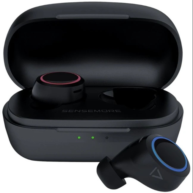 Гарнитура внутриканальные Creative Sensemore Air черный беспроводные bluetooth в ушной раковине (51E