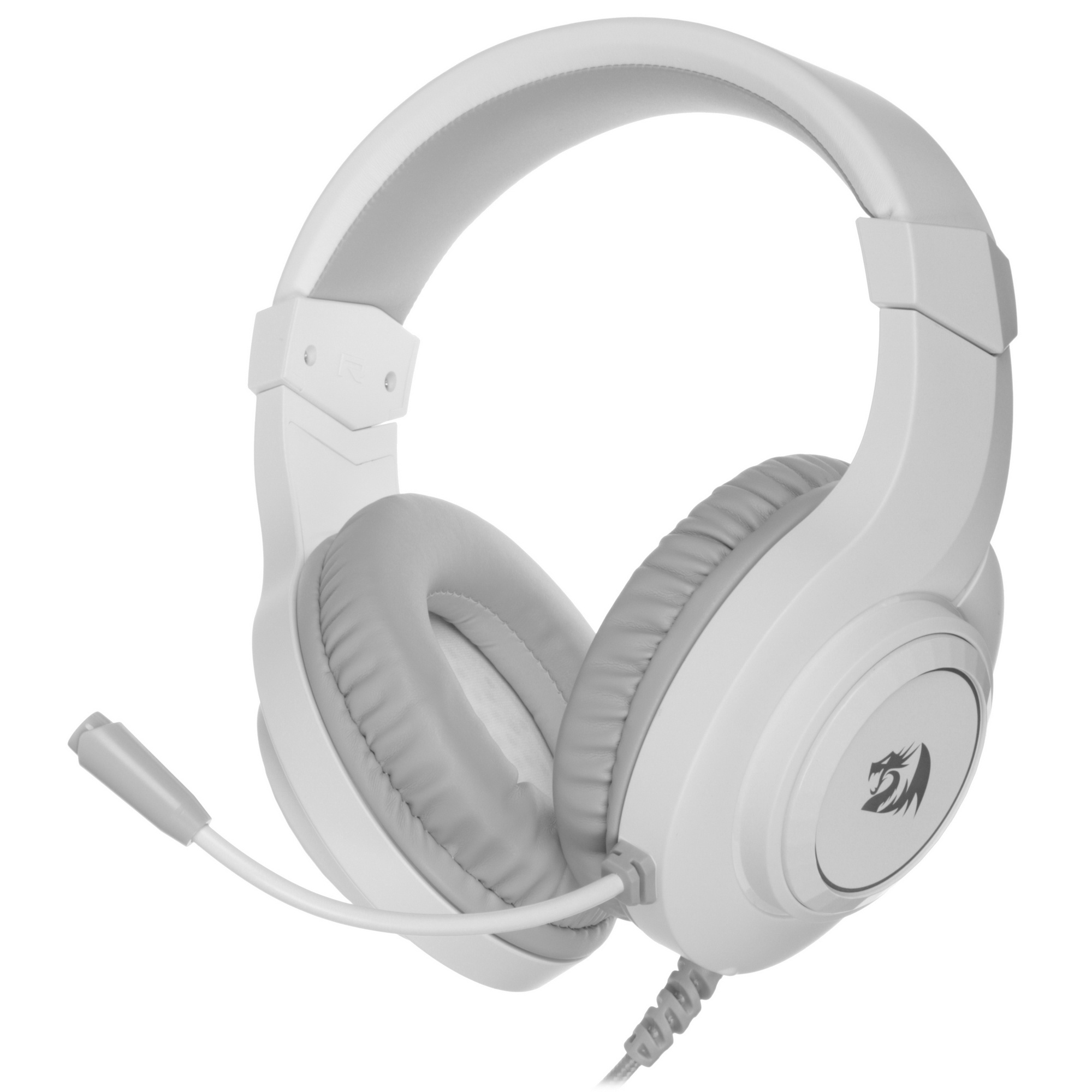 Игровые наушники Redragon Hylas Белые, RGB, 3.5 Jack (70840)