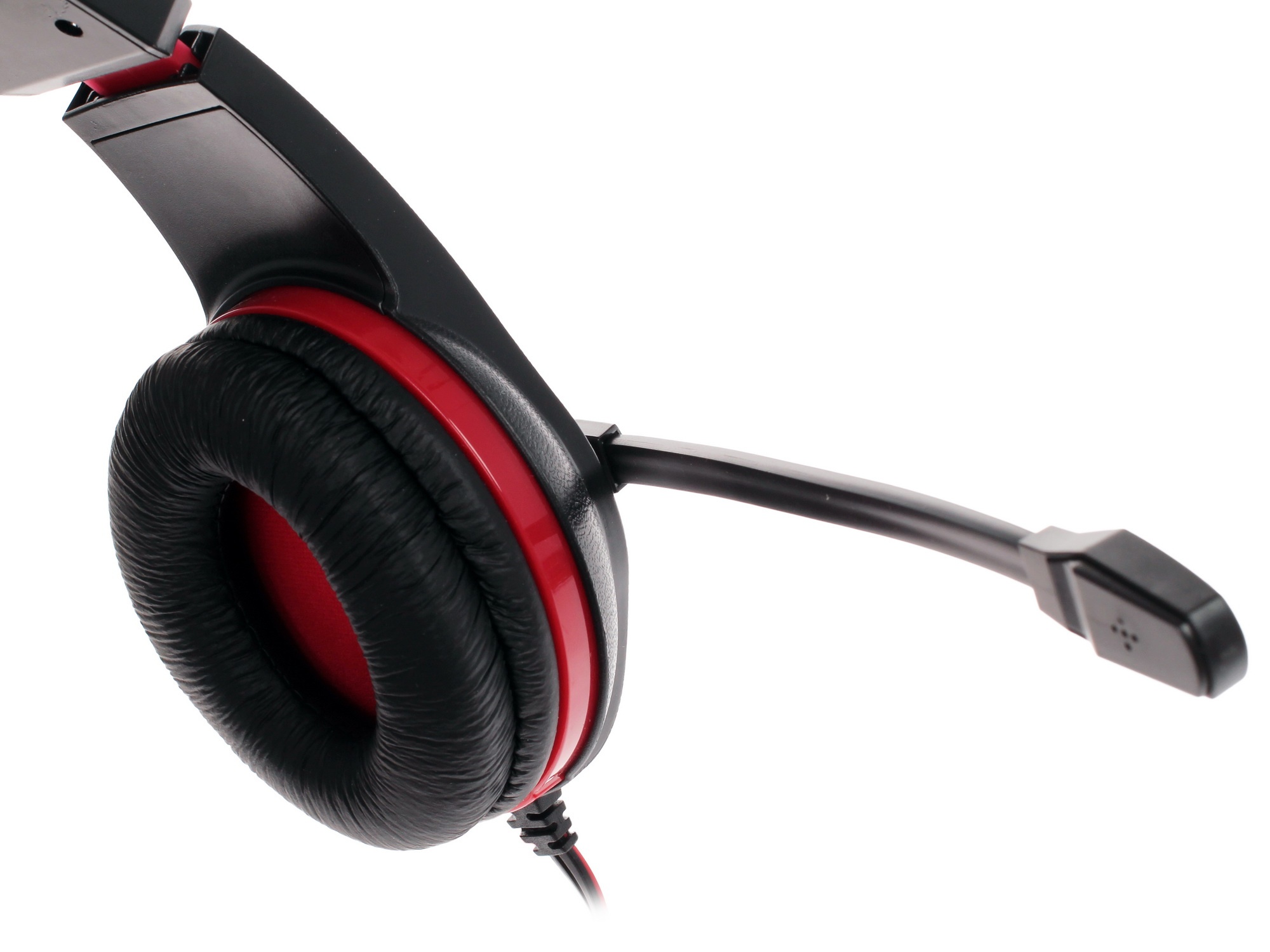 Наушники DEFENDER Warhead G-185 черный + красный, кабель 2 м