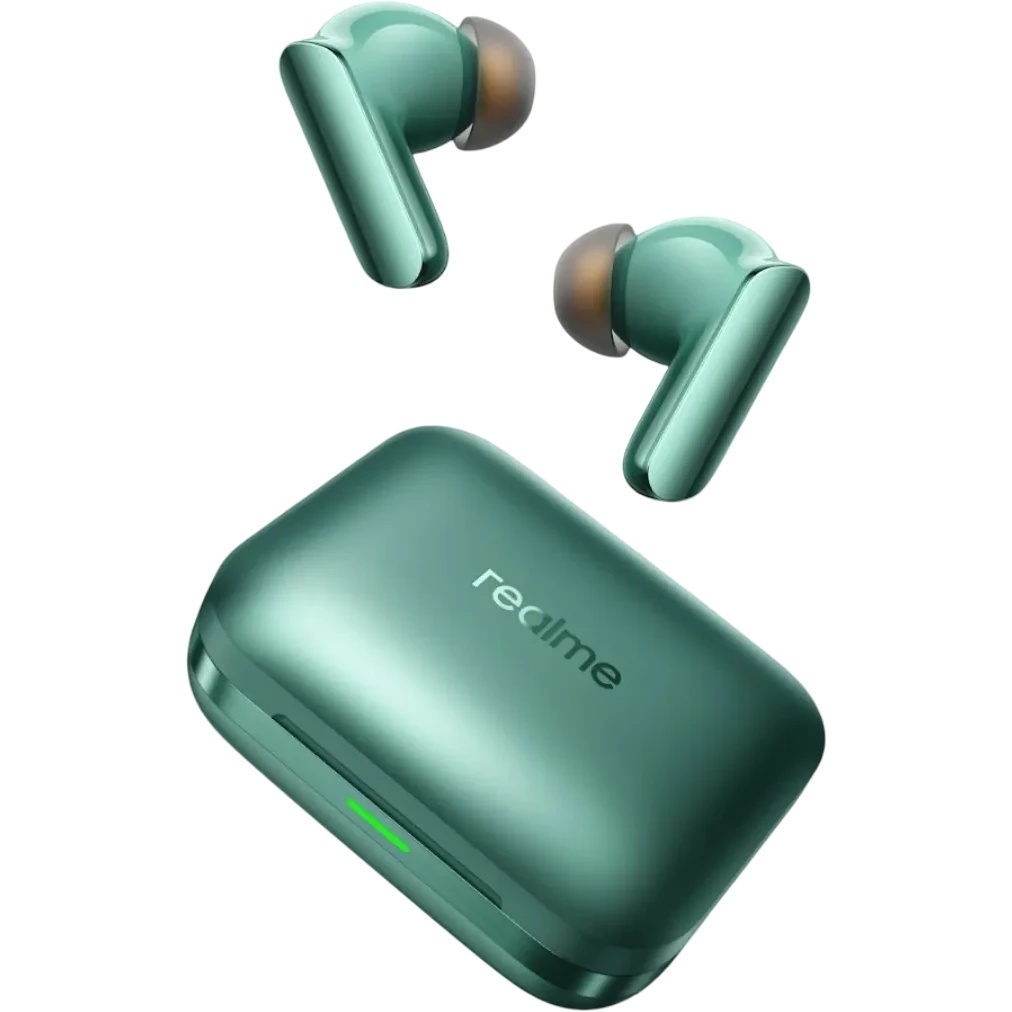Гарнитура внутриканальные Realme Air 7 Pro (RMA2407) зеленый беспроводные bluetooth в ушной раковине