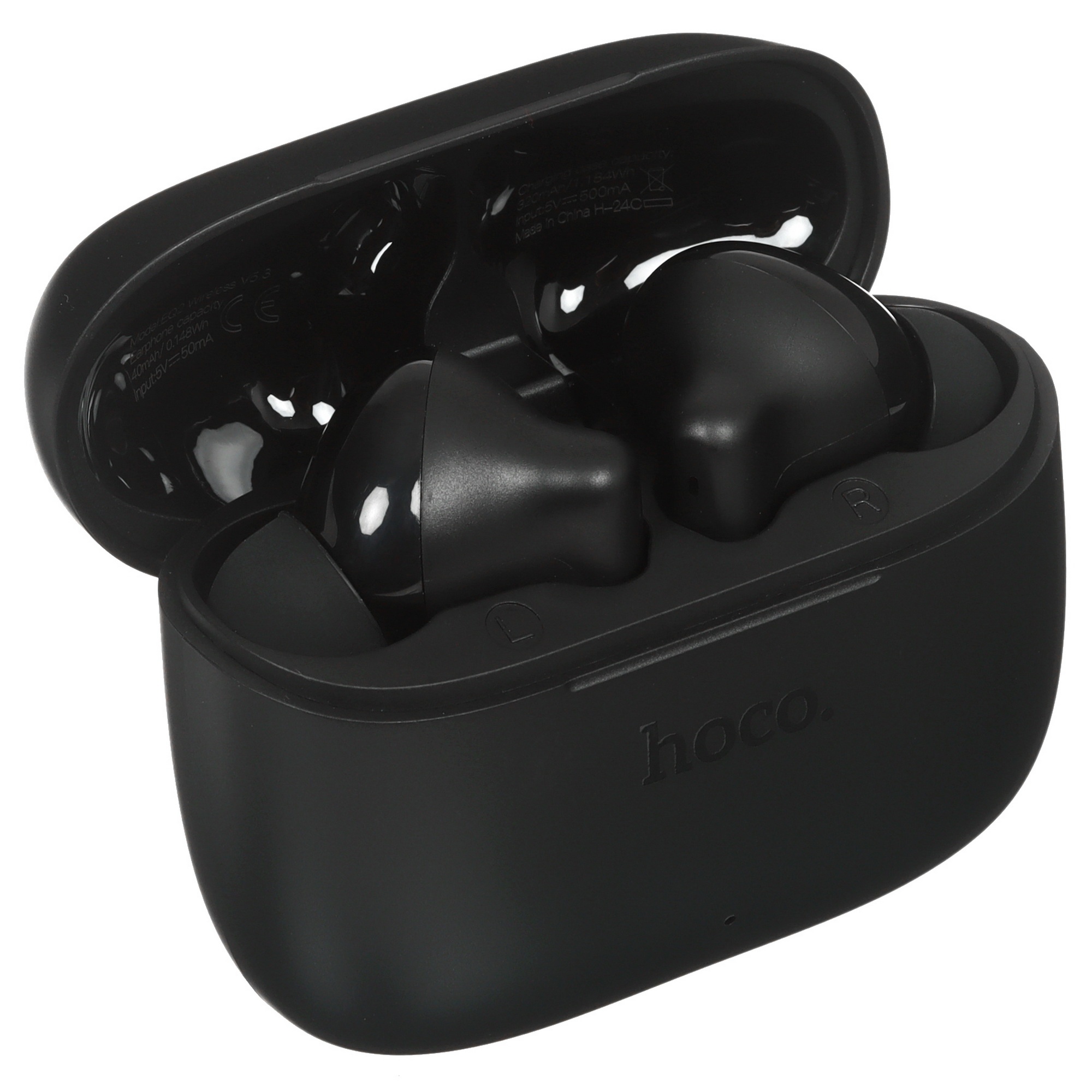 Гарнитура вкладыши Hoco EQ26 черный беспроводные bluetooth в ушной раковине (52155)