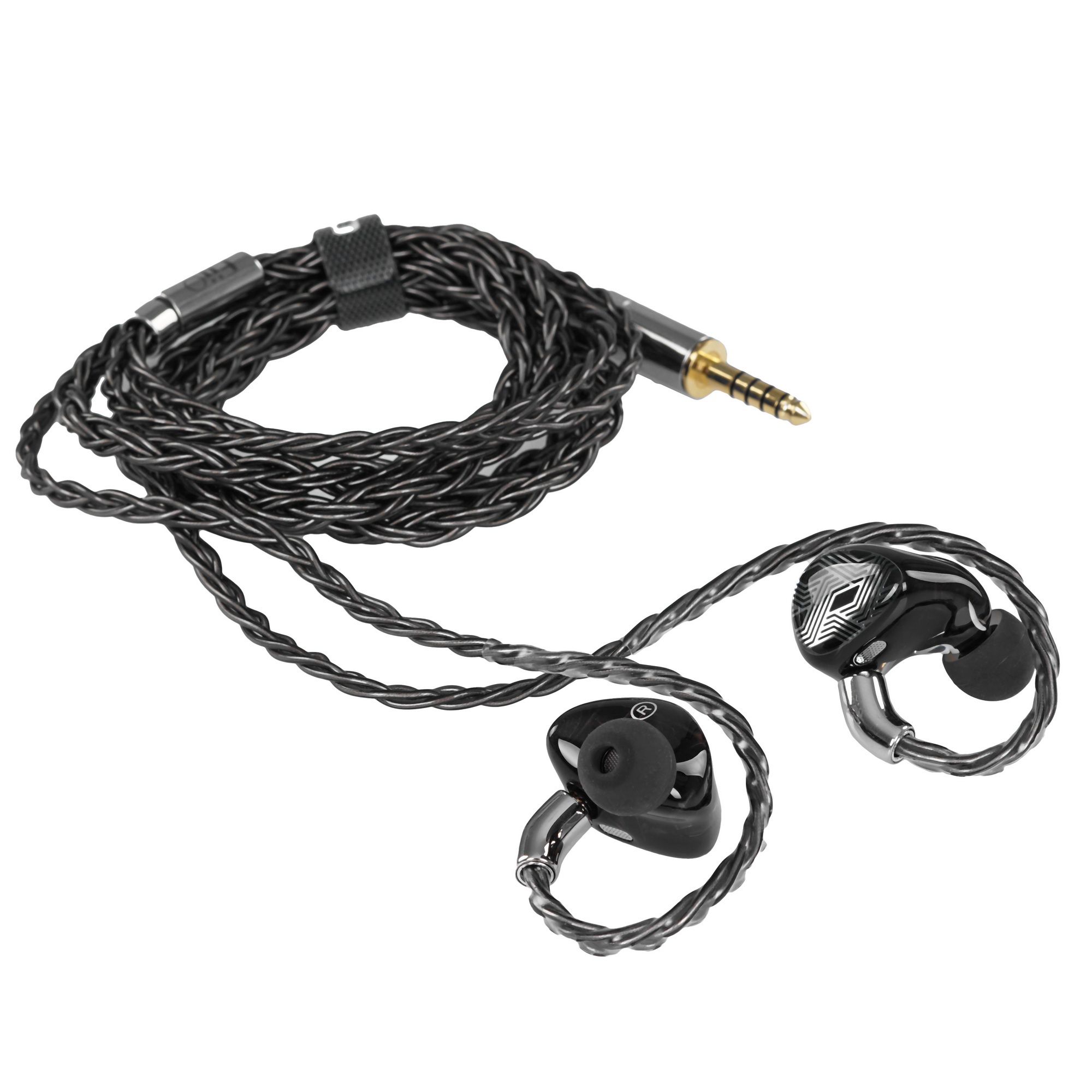 Наушники внутриканальные Fiio FA19 1.2м черный проводные в ушной раковине