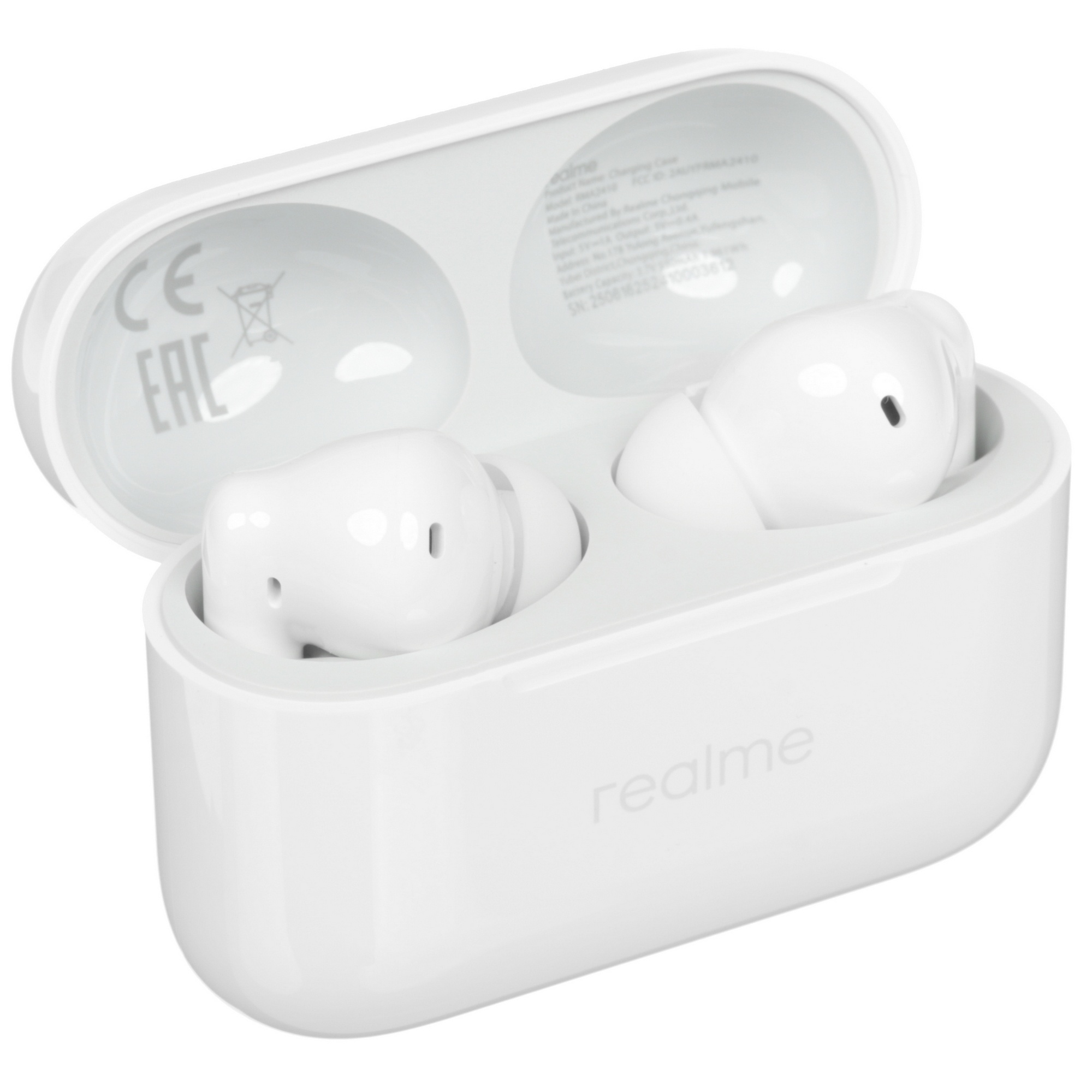 Гарнитура внутриканальные Realme Buds T200 белый беспроводные bluetooth в ушной раковине (6941764462